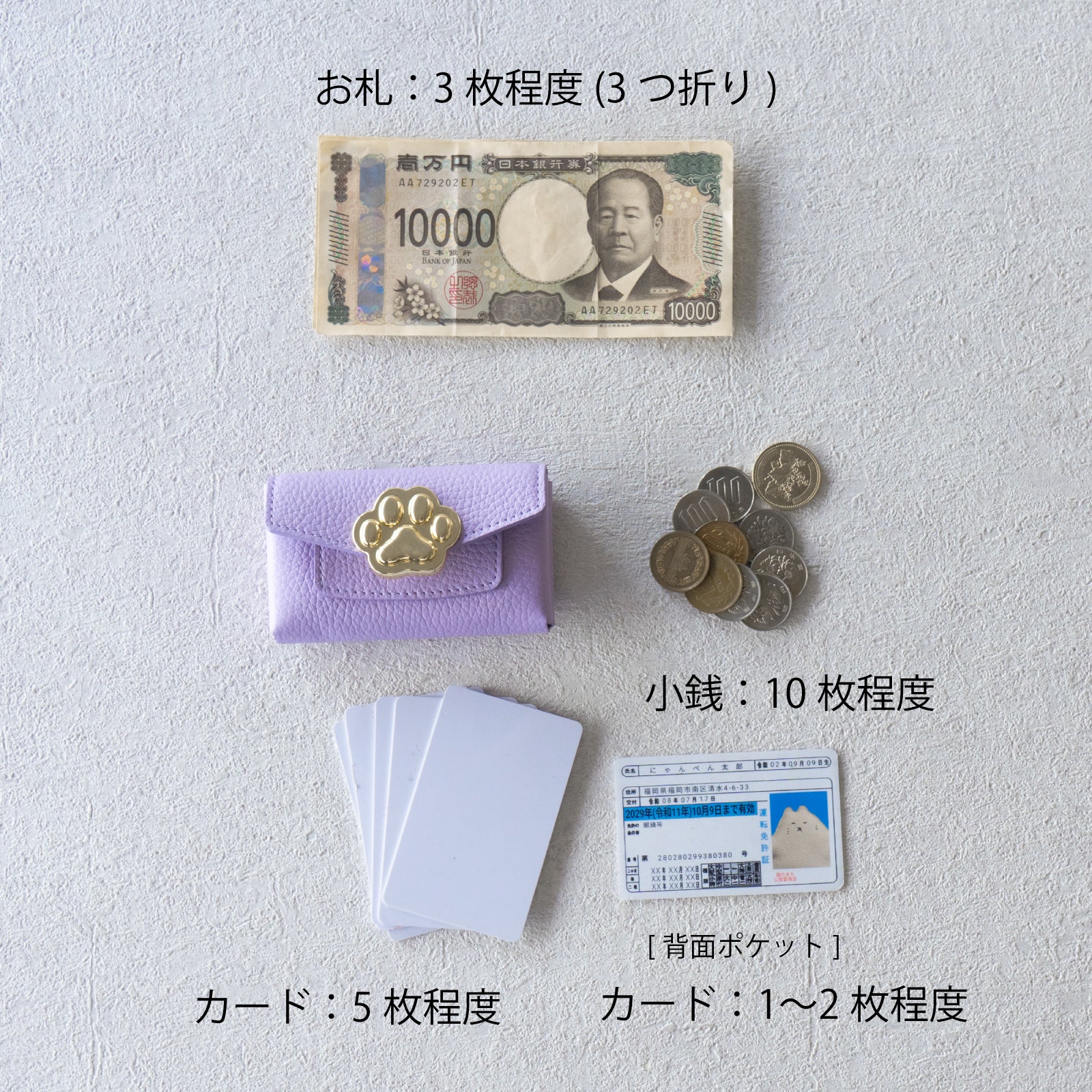 【数量限定】【受注生産：9/4(金)22:00〜6(日)】小さなマルチケース・ミャウヴェル ミニ   トリヨンクレマンス  /  ギモーヴ