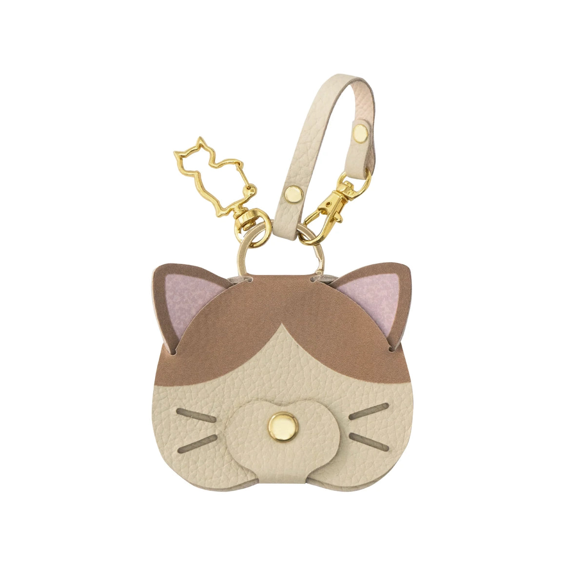 [Pre-order: Fri, Oct 23, 10:00 PM – Mon, Oct 26] Printed Cat Face Charm / Tuxedo (Brown)