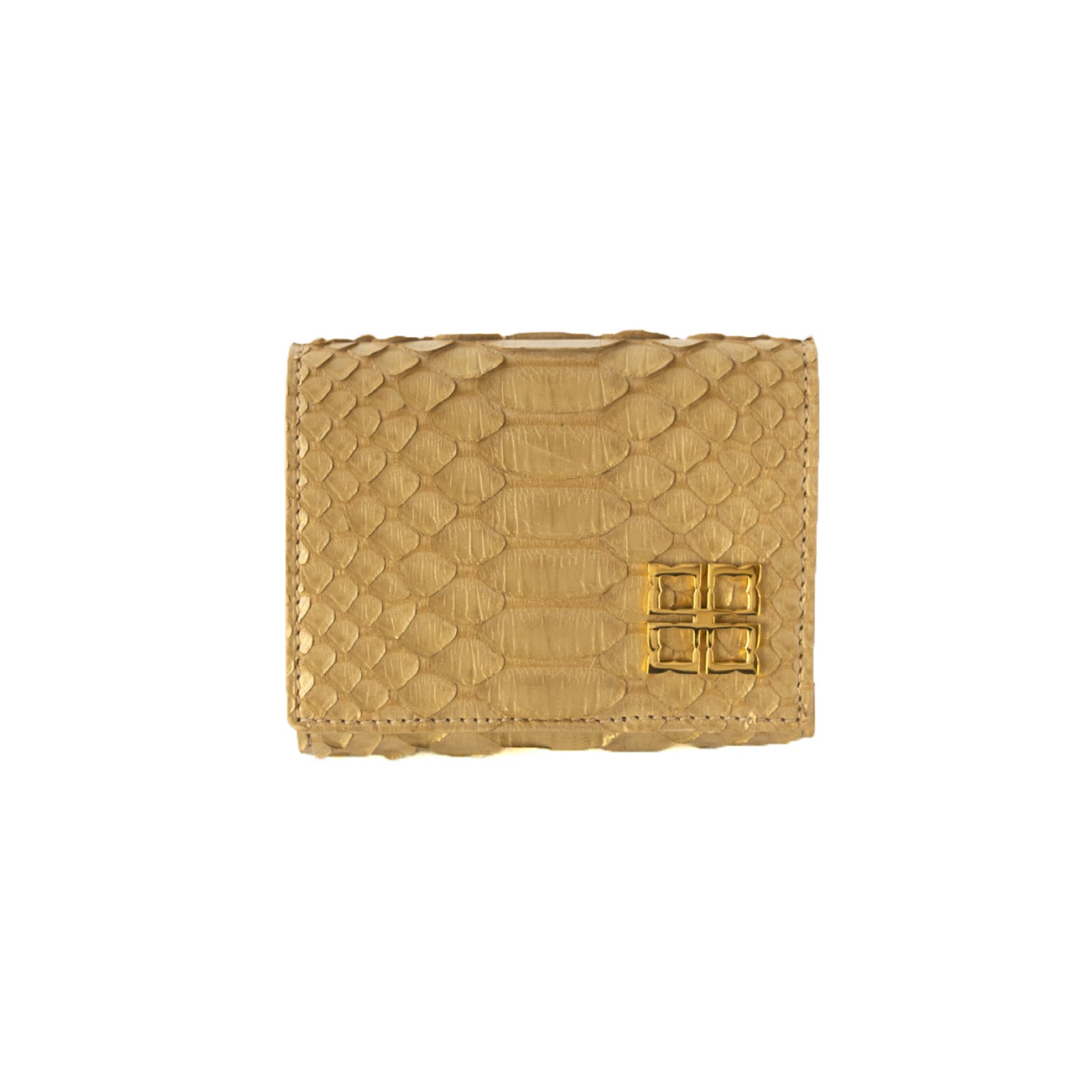 [Made to order 9/13 (Fri) - 9/23 (Mon)] Handy Wallet Opera Lily Gold Python / Antique Gold