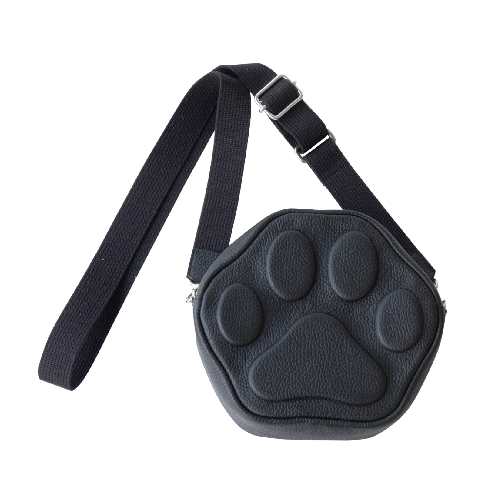 【11/21(金)22:00～ 26時間限定販売】【数量限定】PAWポシェット  キュイール・マッシュ  /  ブラック [選べる金具]