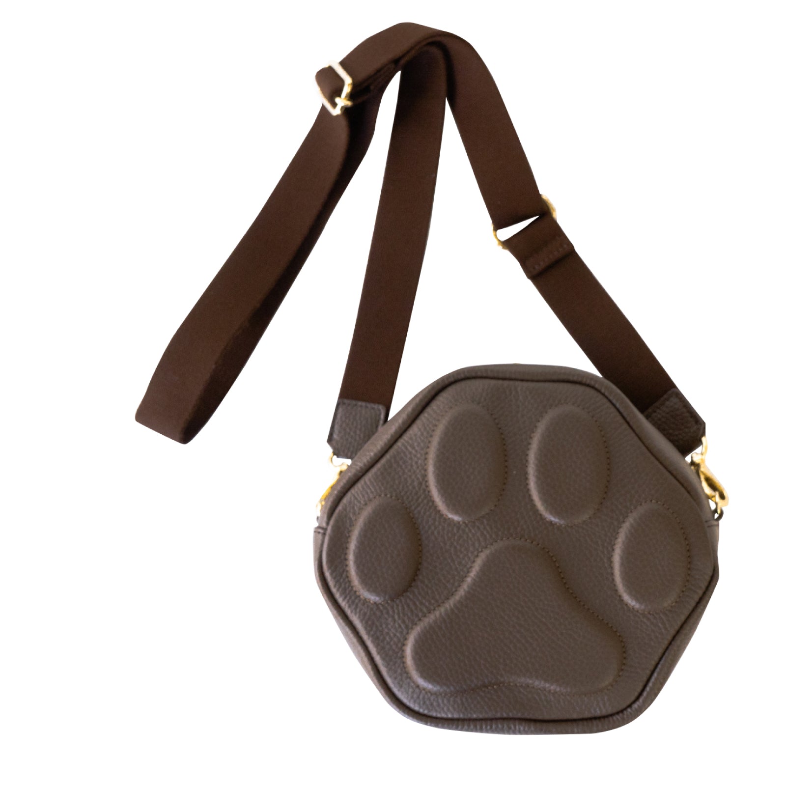 PAWポシェット  キュイール・マッシュ  /  チョコ