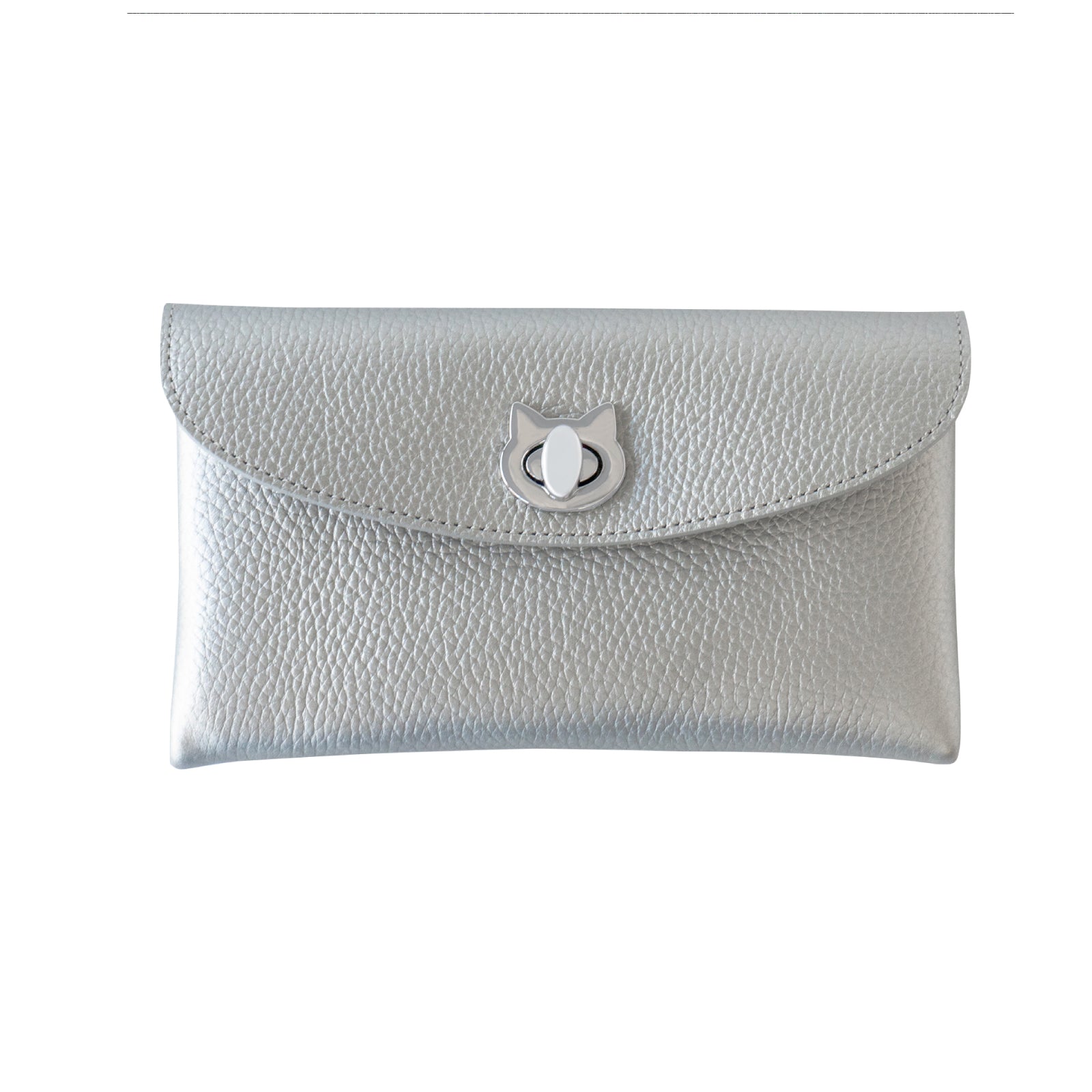 フラップウォレット・フルーニャ ロング    キュイール・マッシュ / シルバー