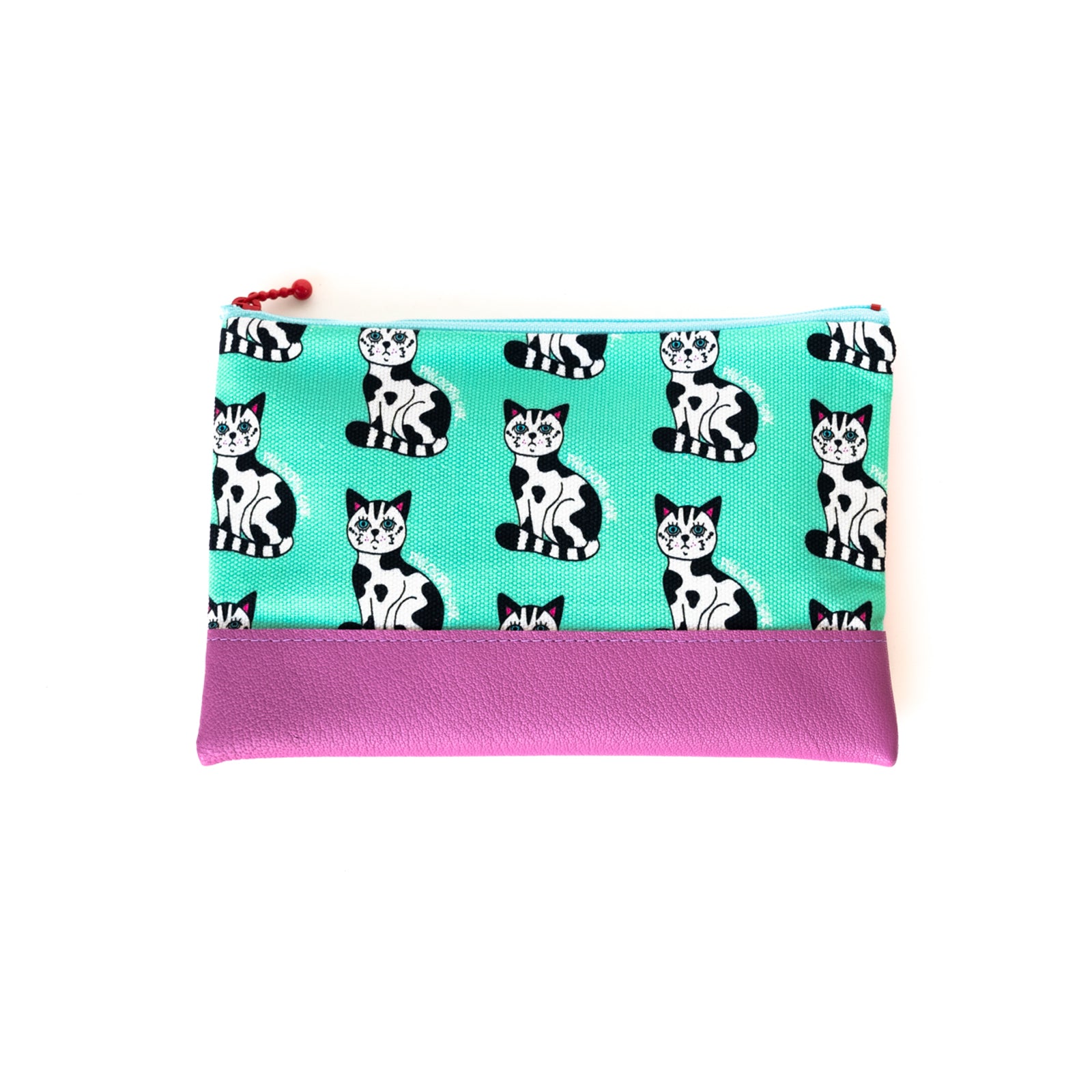 SINK. x Philosophii collaboration cow cat flat pouch