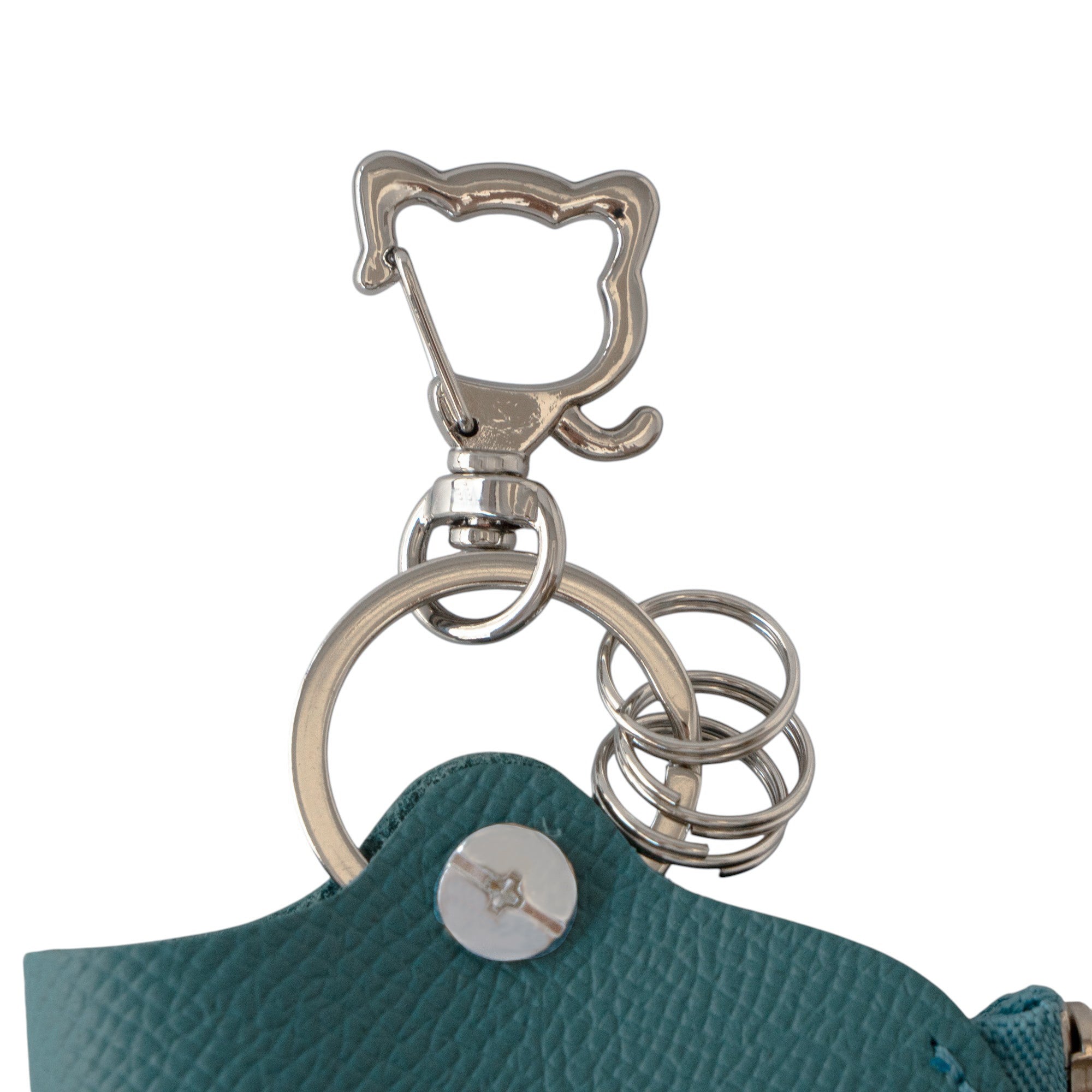 Smart Key Case, Veau Epsom / Blue Jean