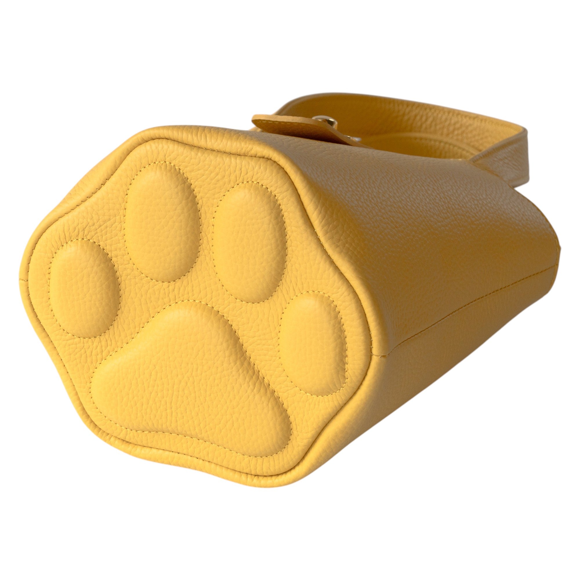 【限定カラー】【送料無料】チェーンショルダー付きミニバッグ・PAW　キュイール・マッシュ  / ジョーヌ