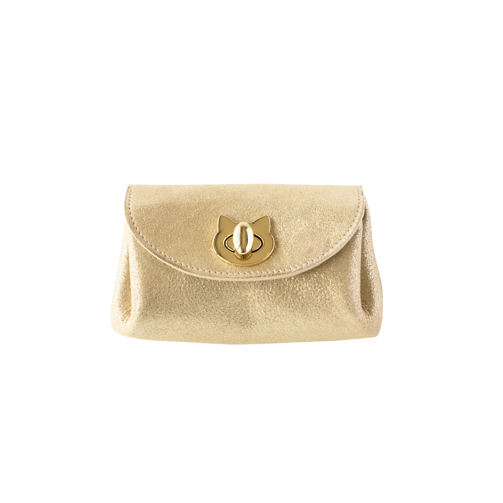 [8/8 (Thu) International Cat Day - One-day only pre-order sale] Sparkly Shell Pouch CAT / Gold