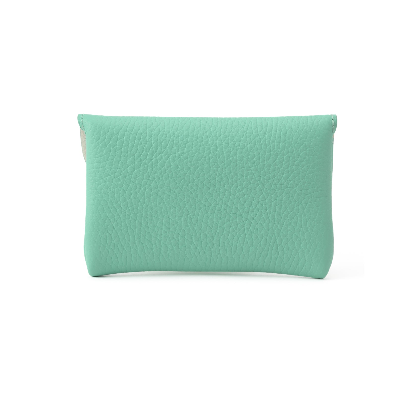 [Tiffany Blue / Back Color Order] Flap Wallet Fleur Medium Taurillon Clemence