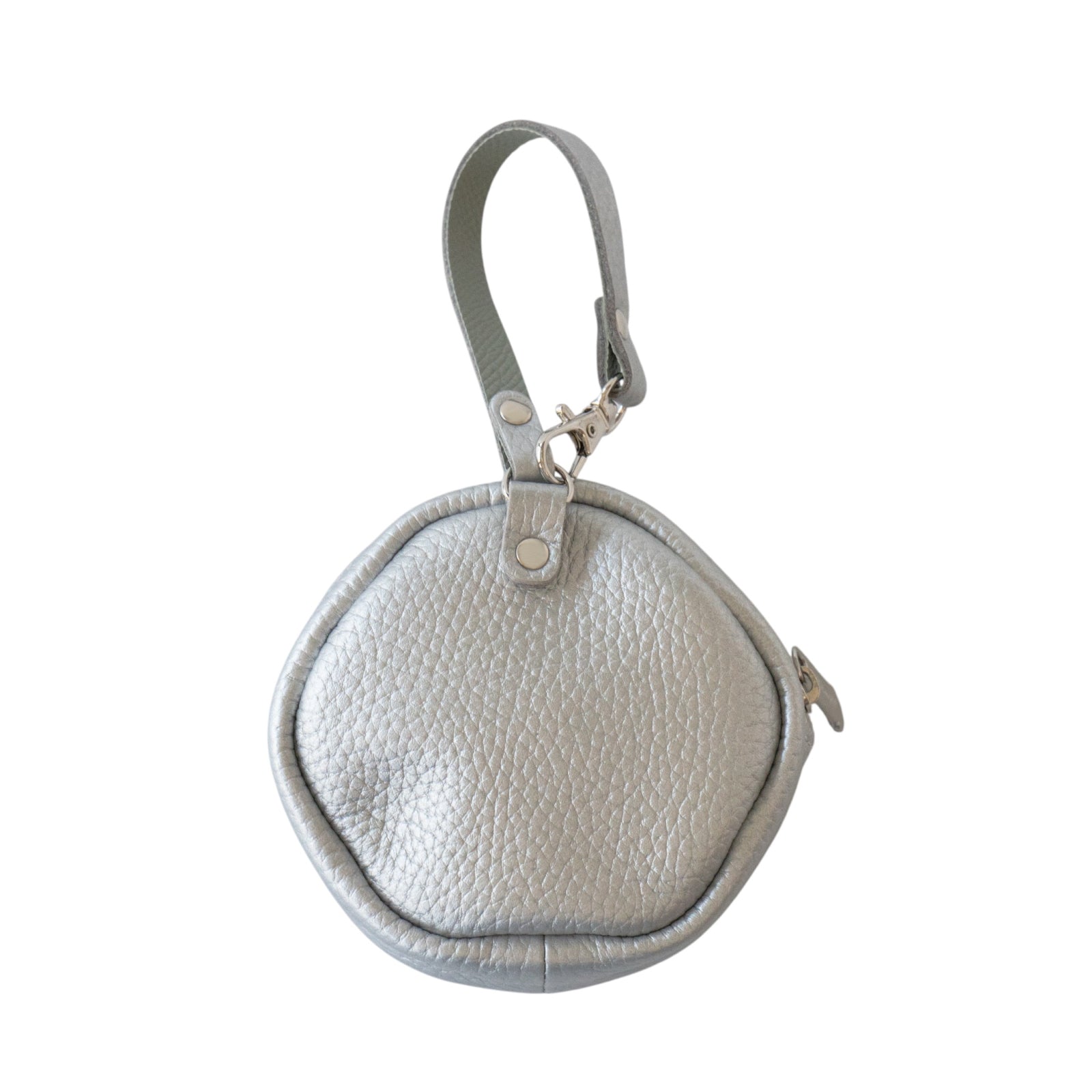 PAWチャームポーチ　キュイール　マッシュ  /  シルバー