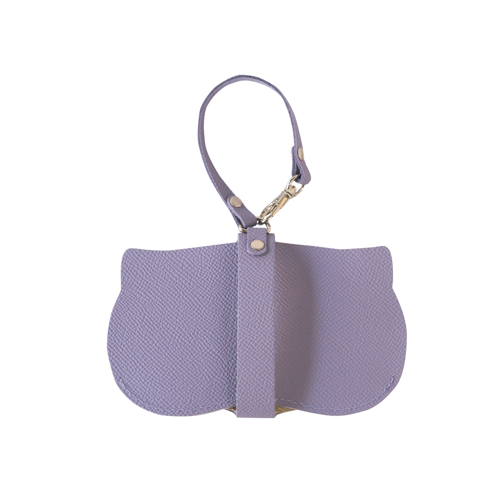 にゃんフェイス めがねケース   キュイール・ミネルバ  /  ラベンダー