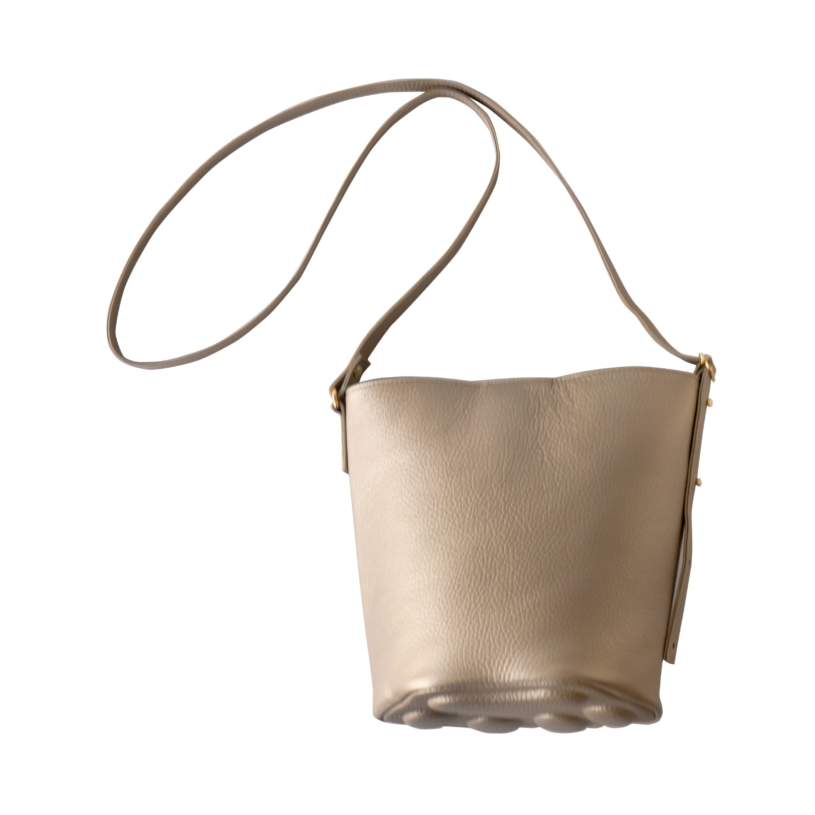 【期間限定：4/24(金)22:00〜26(日)】【受注生産】 ショルダーバッグ  PAW (パウ)   キュイール・マッシュ / シャンパンゴールド