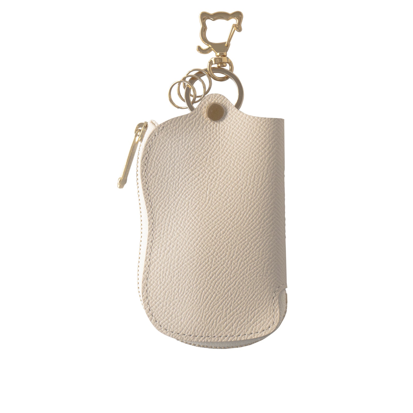 スマートキーケース　キュイール・ミネルバ  /  ヴァニラ