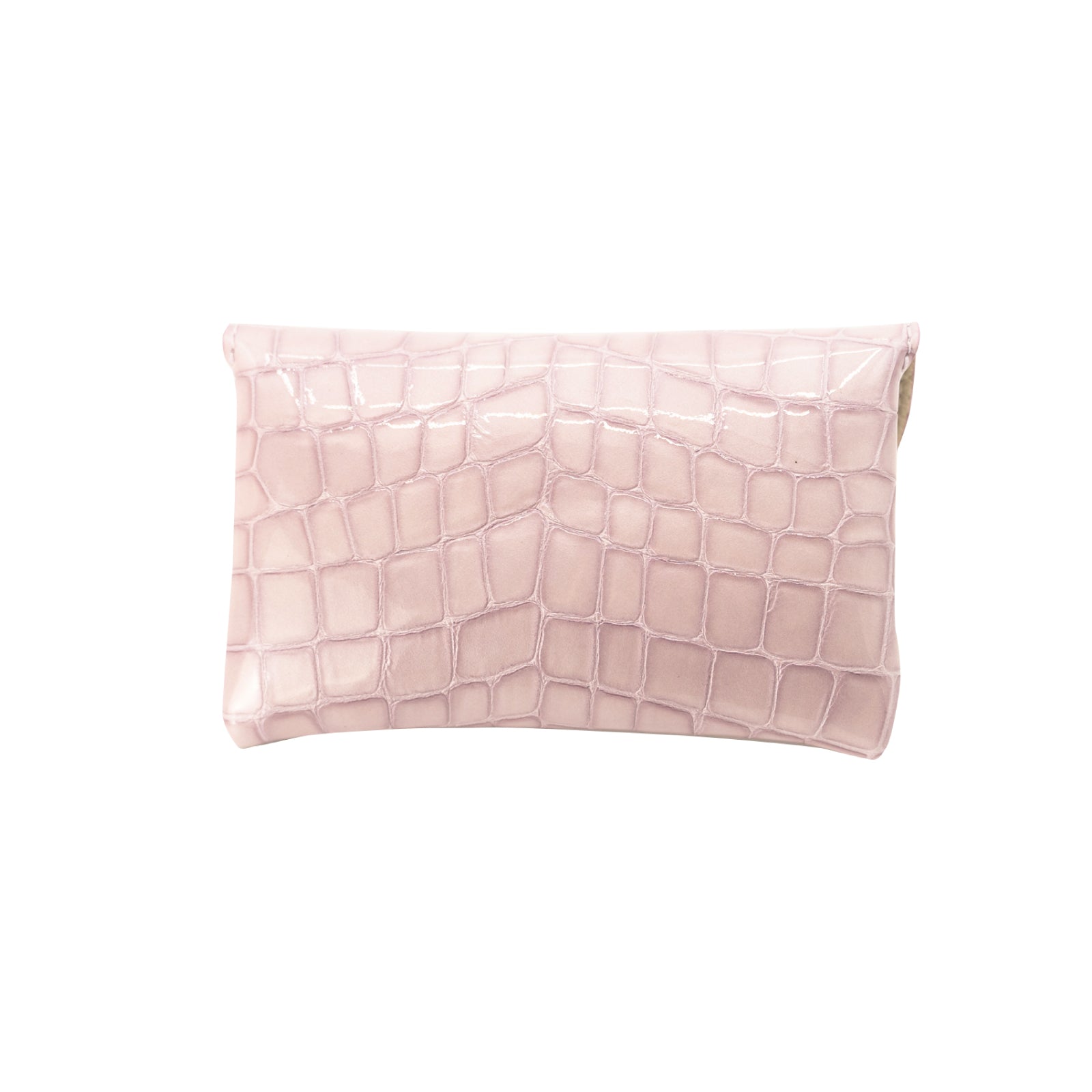 Medium Flap Wallet in Chromer Leather / Lavender
