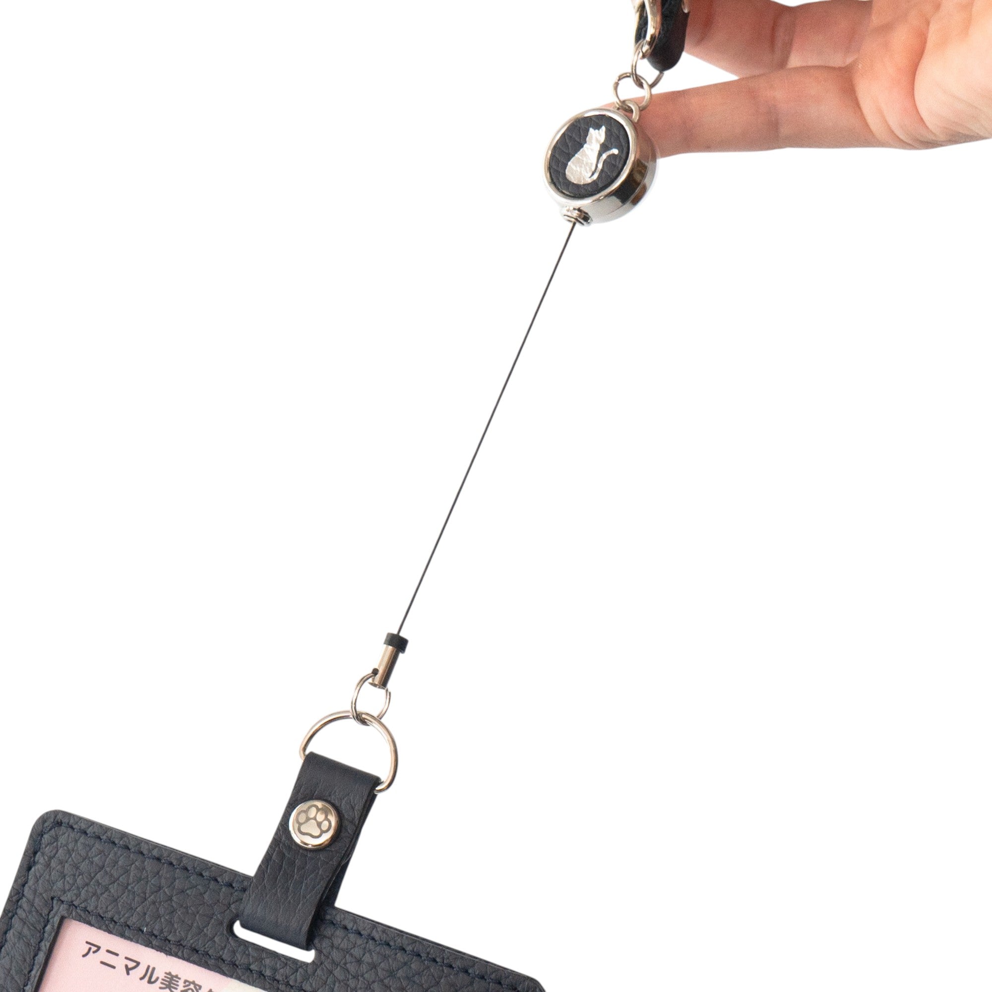 【受注販売：7/24(金)22:00～26(日)】【初回10%OFF】ストラップが選べるIDカードホルダー / ブルーニュイ