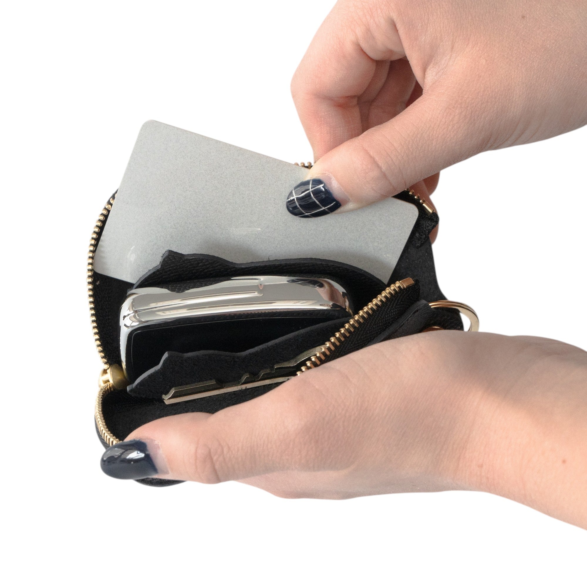 スマートキーケース　キュイール・ミネルバ  /  ブラック