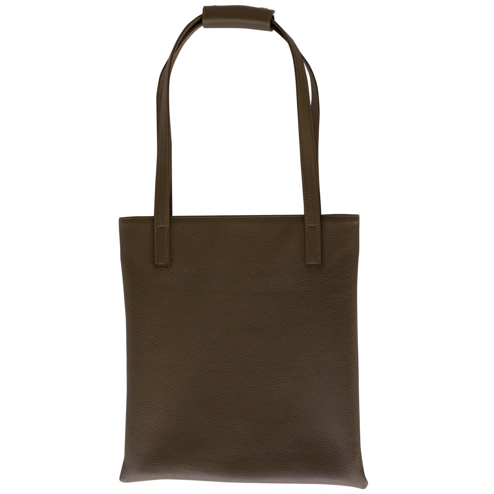 A4トートバッグ PAW　キュイール・マッシュ  /  チョコ