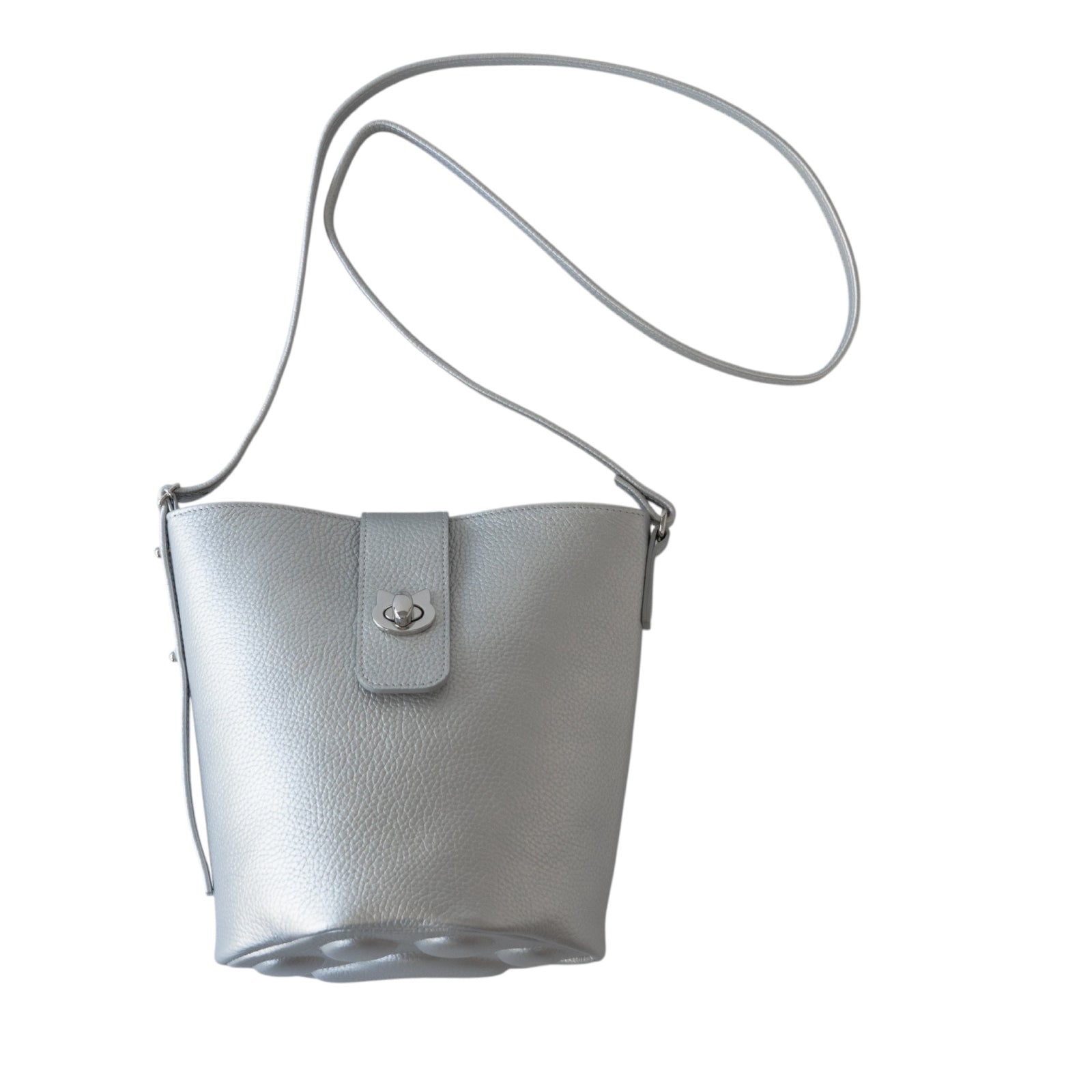 Shoulder Bag PAW (Paw) Cuir Mash / Silver