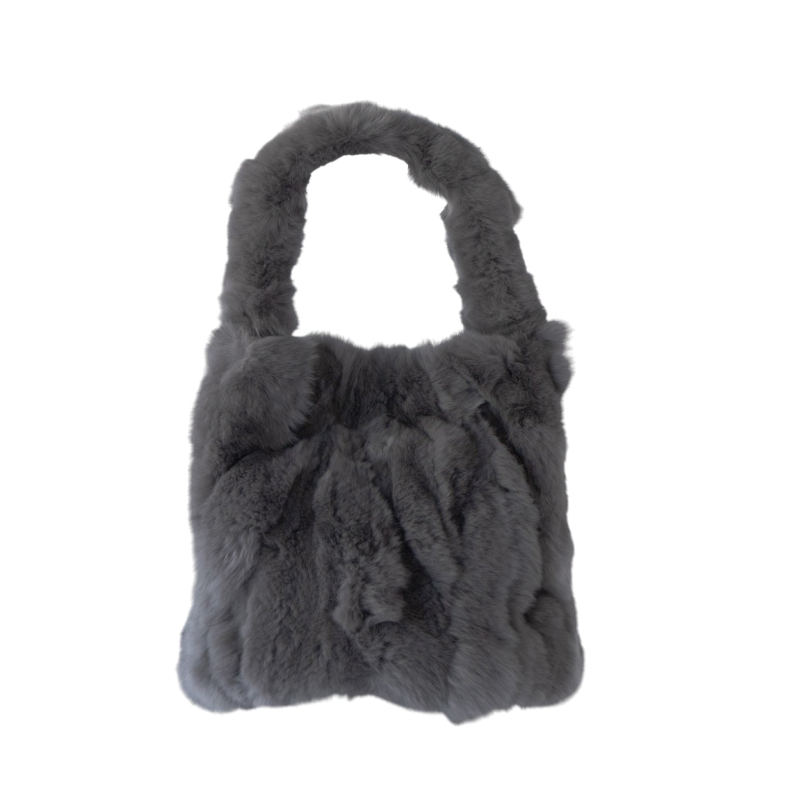 【11/21(金)22:00～ 26時間限定販売】【数量限定】 ワンハンドルファーバッグ・PAW  (パウ)   / グレー