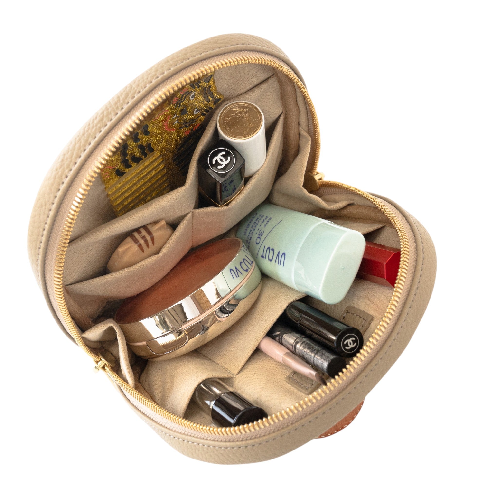[10% OFF: Friday, May 22, 10:00 PM - Sunday, May 24] PAW Make-up Pouch - Cuir Mash / Tourterelle