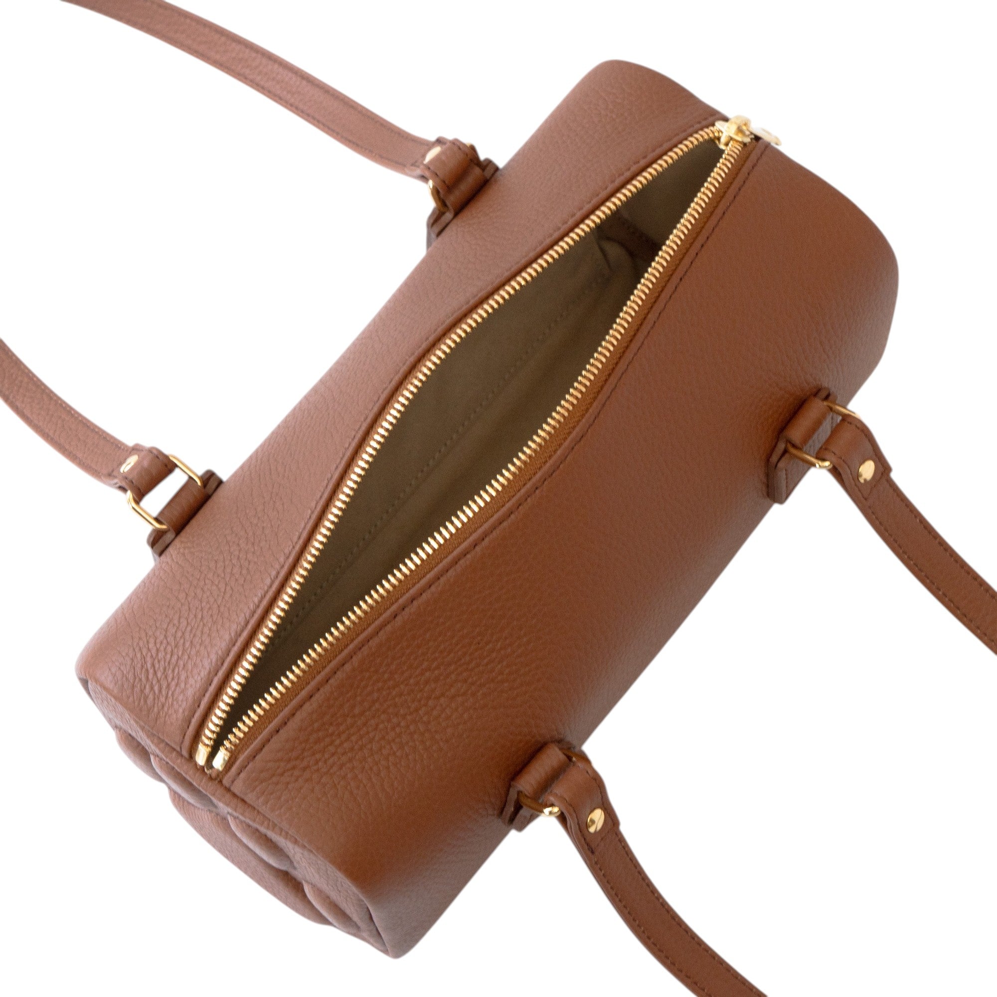 [10% OFF: Friday, May 22, 10:00 PM - Sunday, May 24] Mini Boston Bag - PAW Cuir Mash / Camel