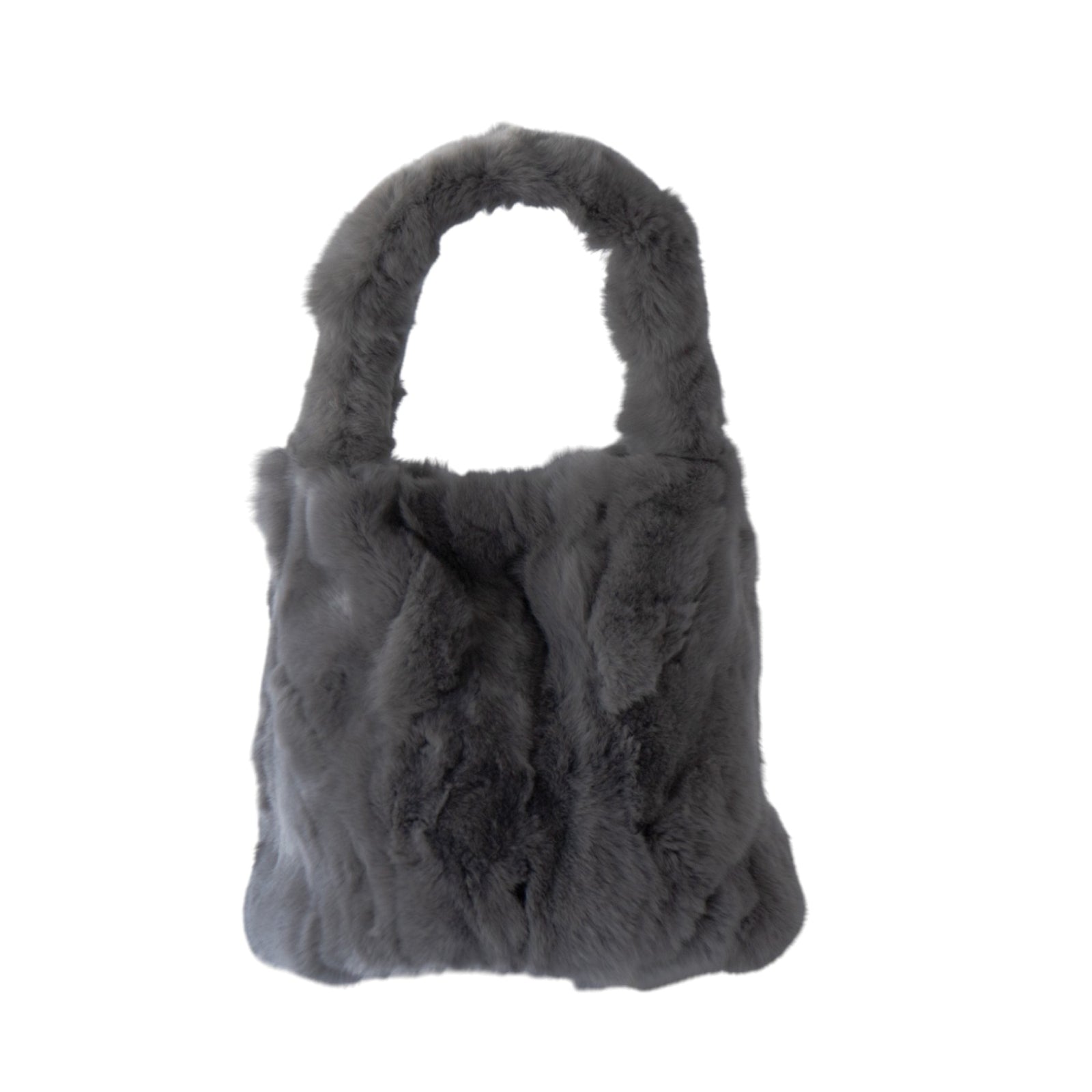 【11/21(金)22:00～ 26時間限定販売】【数量限定】 ワンハンドルファーバッグ・PAW  (パウ)   / グレー