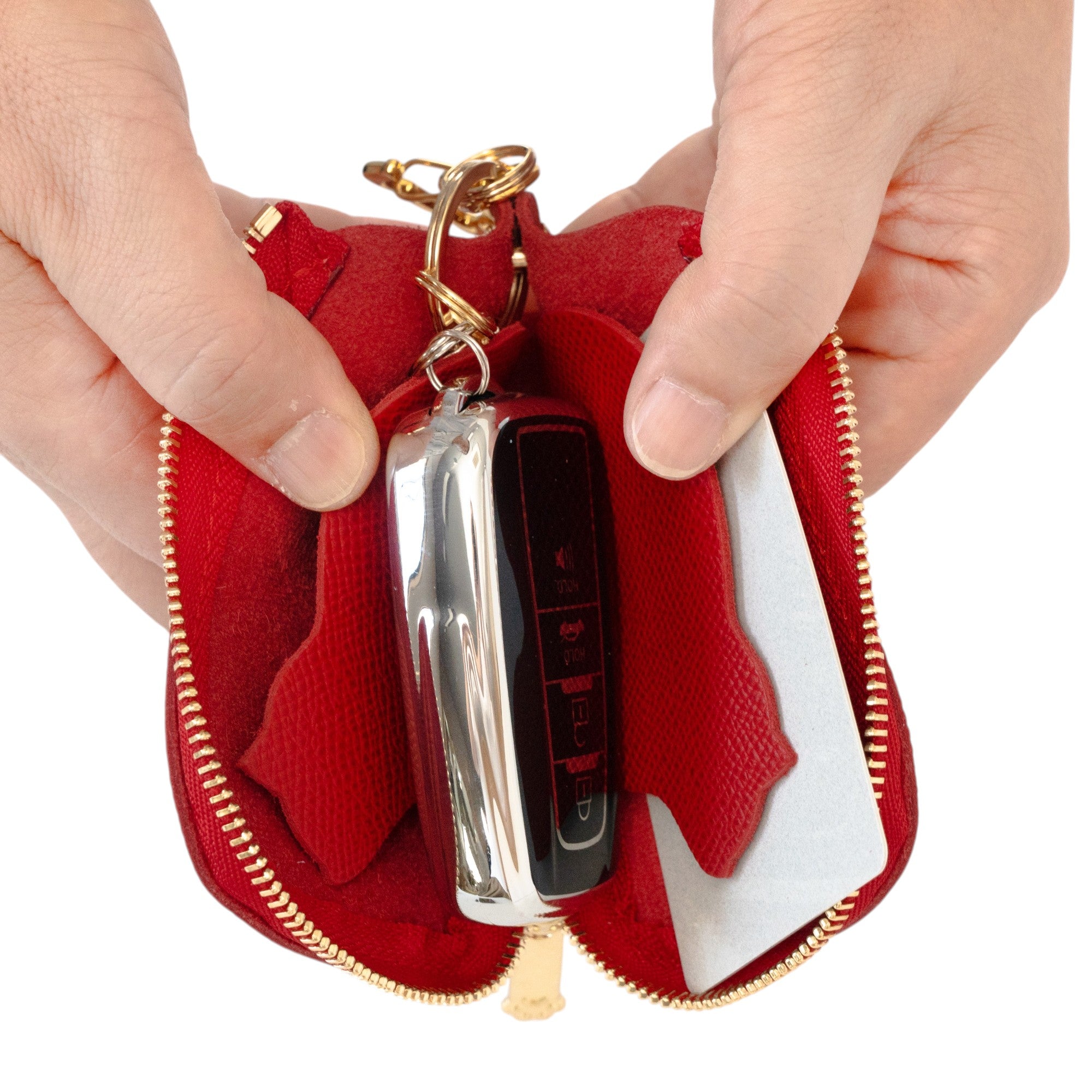 Smart Key Case, Veau Epsom / Rouge