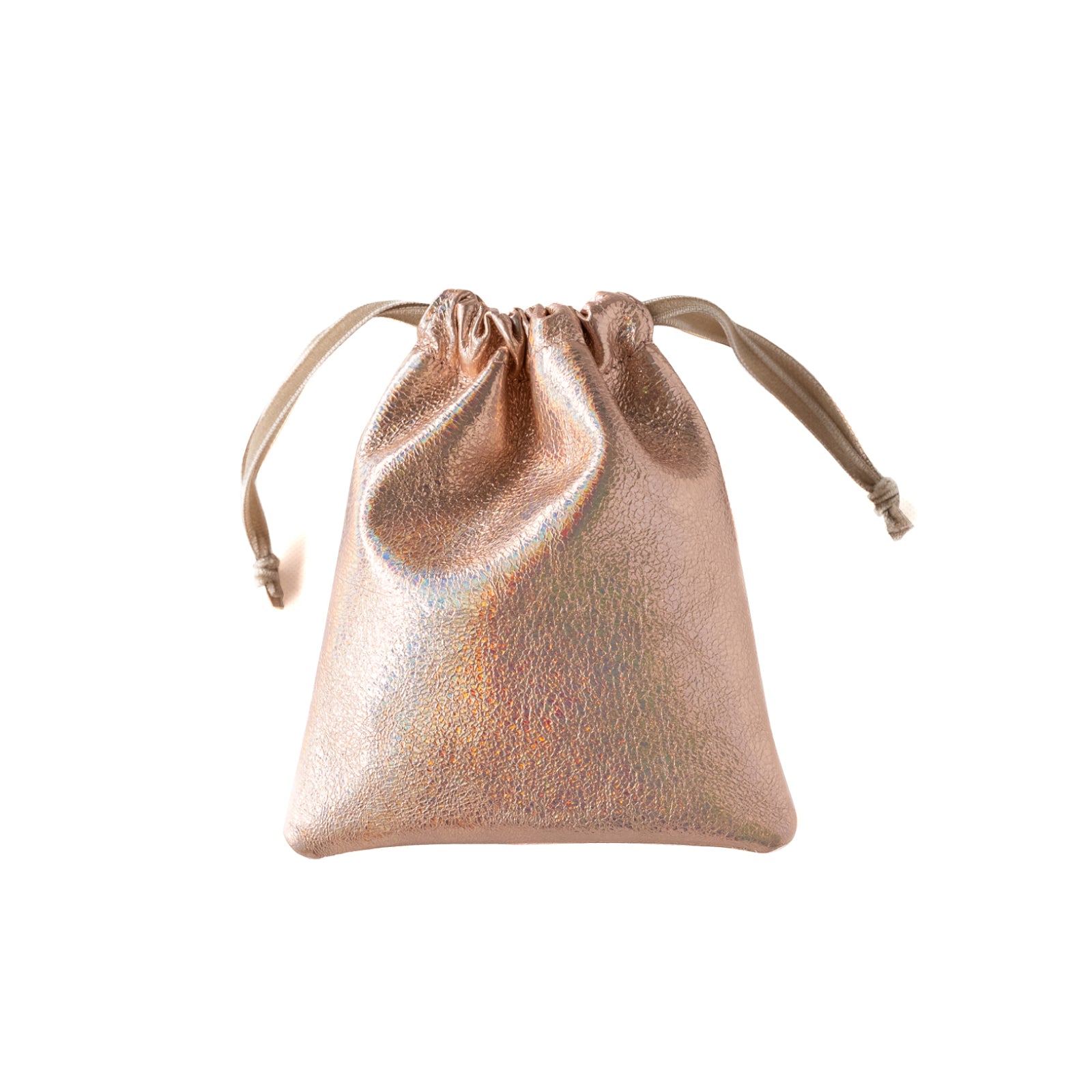 Mini drawstring pouch S prism leather