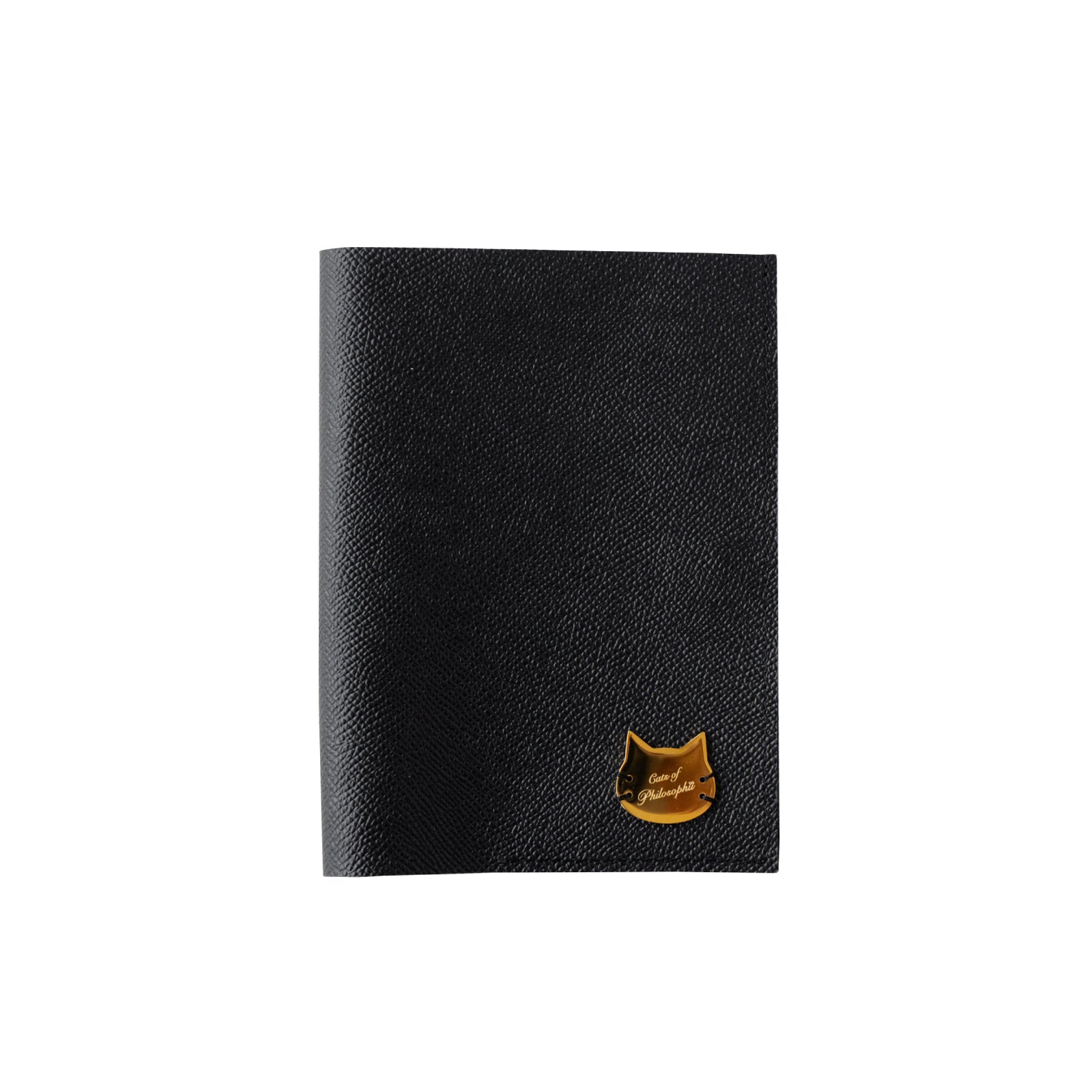 Neko Help Diary Cover Cuir Minerva / Black