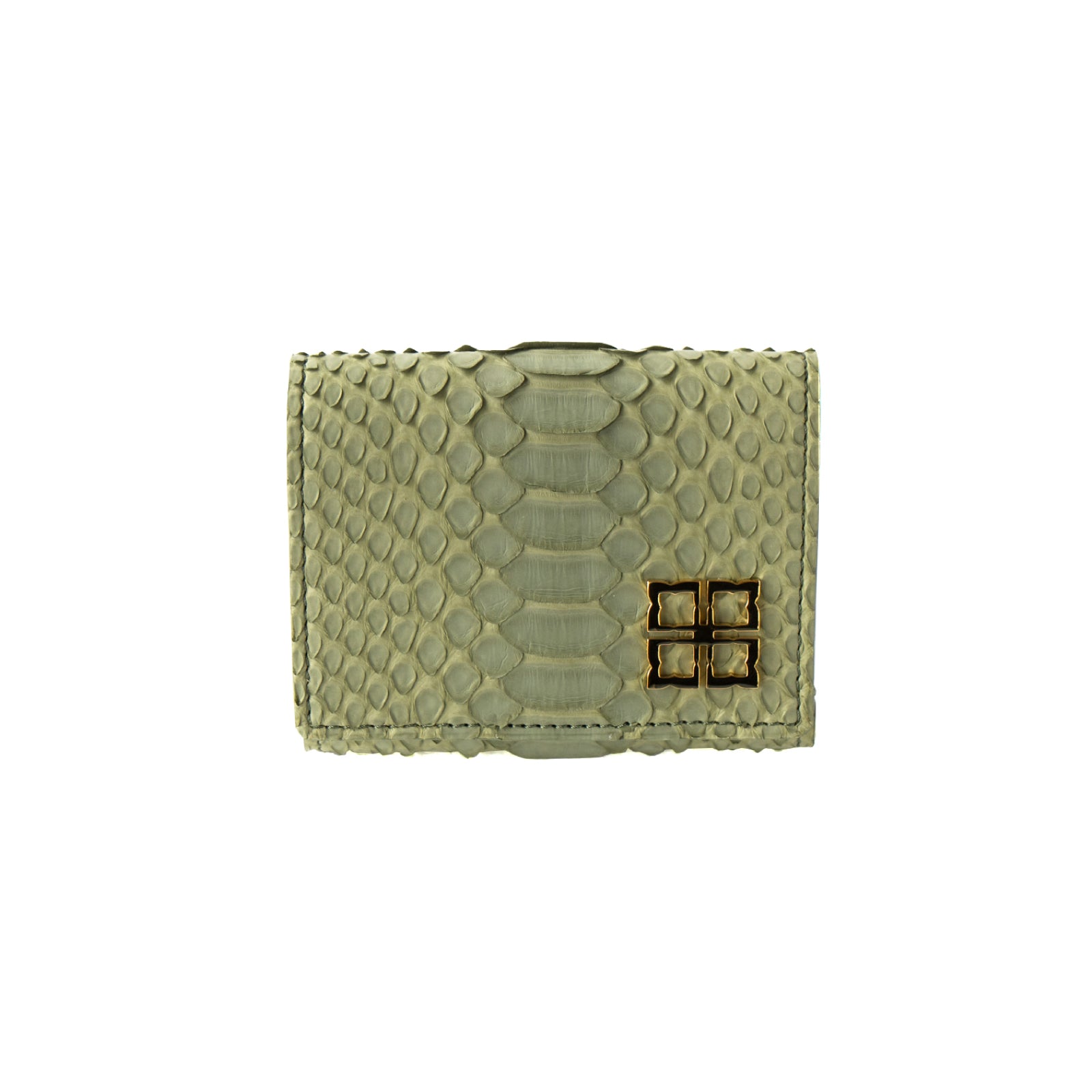 [Made to order 9/13 (Fri) - 9/23 (Mon)] Handy Wallet Opera Lily Color Python / Moss Green