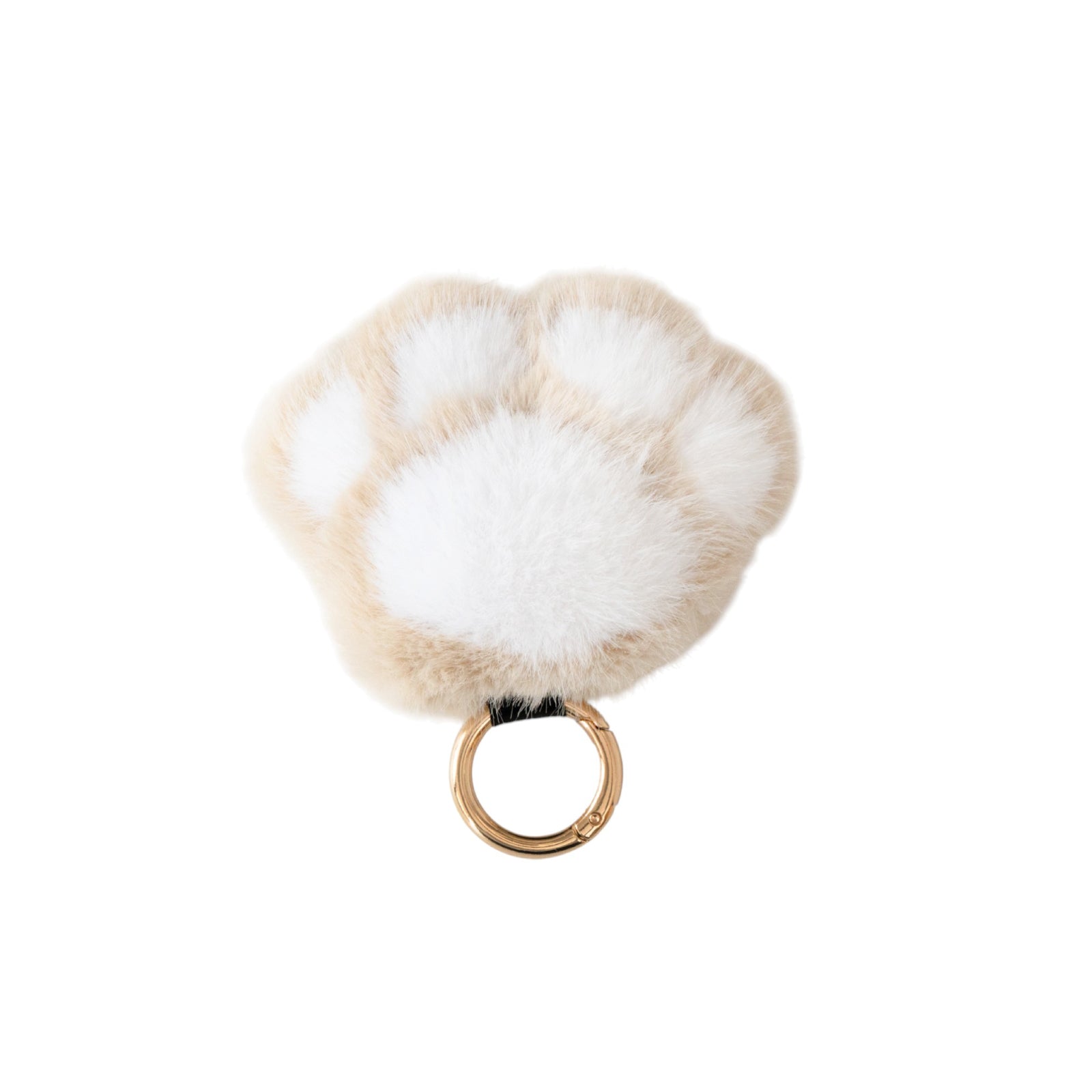 【12/7(日)22:00～ 26時間限定販売】もふもふBIG肉球チャーム  / ベージュ