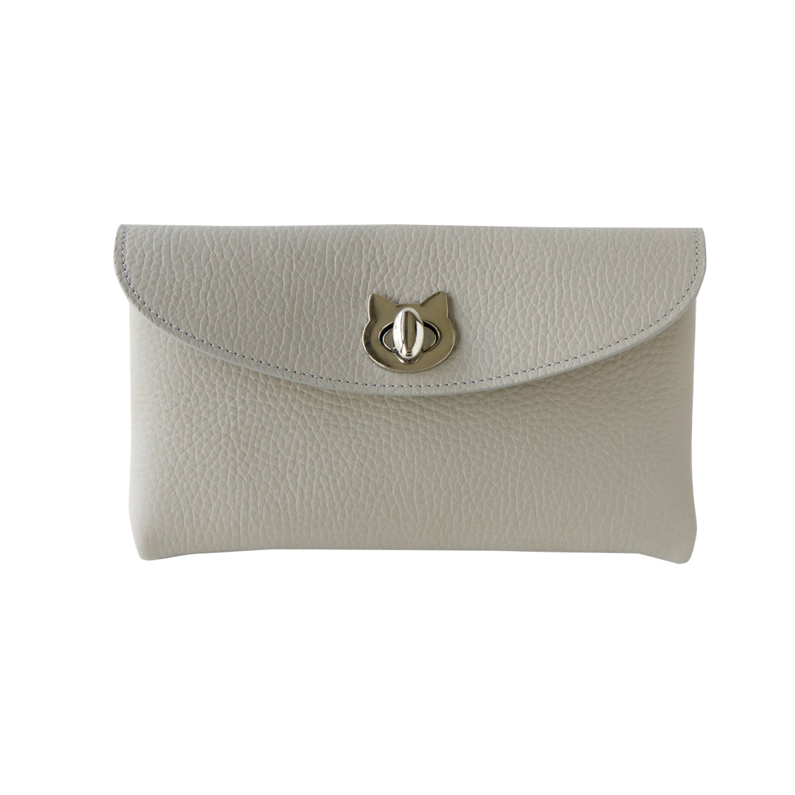 [8/22 (Thu) One-day only, pre-order sale] Flap Wallet Furnya Long Cuir Mash / Light Gray