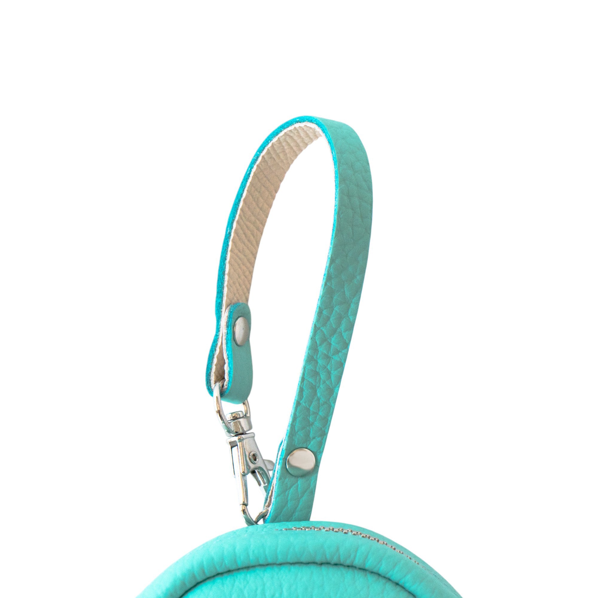 PAW Charm Pouch Cuir Mash / Bleu Dragée