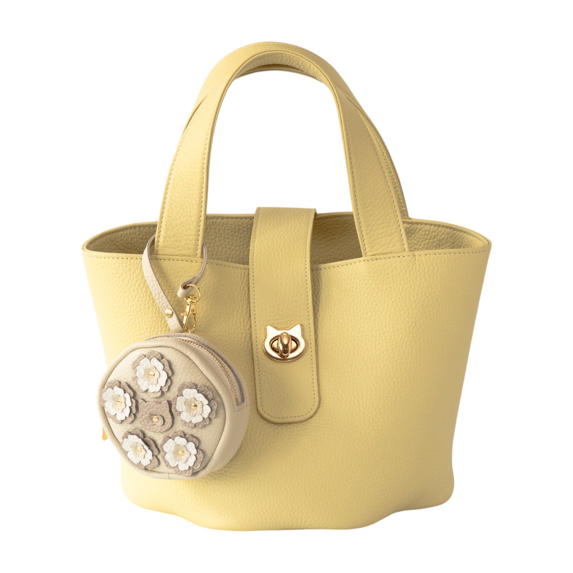 [Pre-order sales: 5/15 (Fri) 22:00 - 5/17 (Sun)] Flower Nyan Charm Pouch Cuir Mash / Meringue