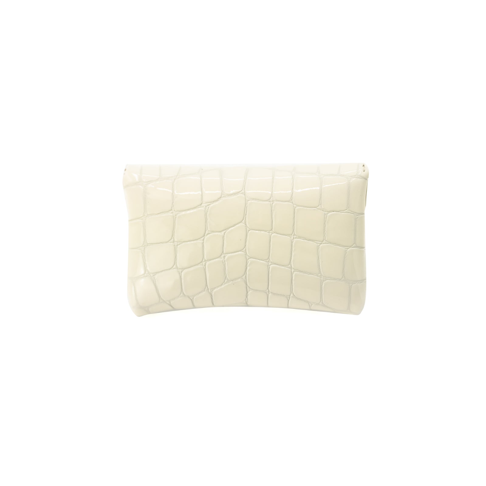 Flap Wallet Fleur Mini Chromer Leather / Pure White