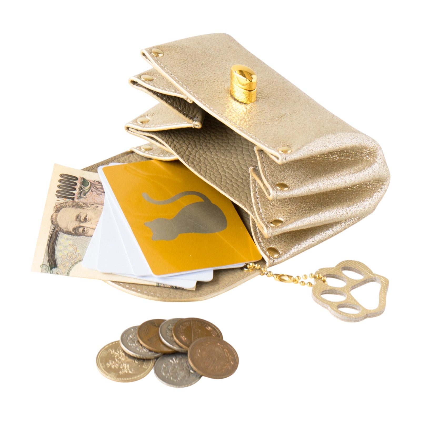 Sparkling Shell Pouch CAT / Gold