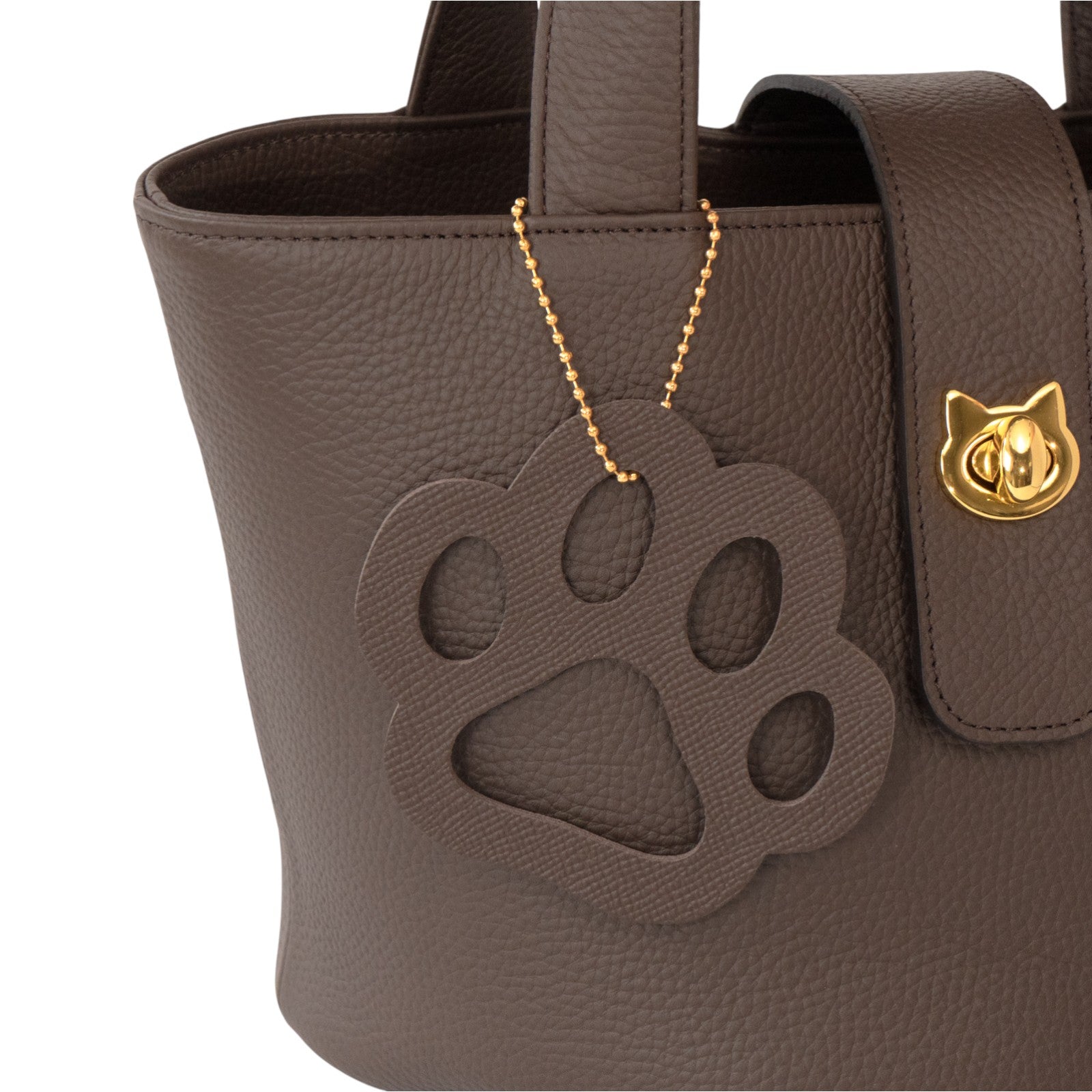 【12/7(日)22:00～ 26時間限定販売】BIG肉球チャーム  キュイール・ミネルバ  / チョコ