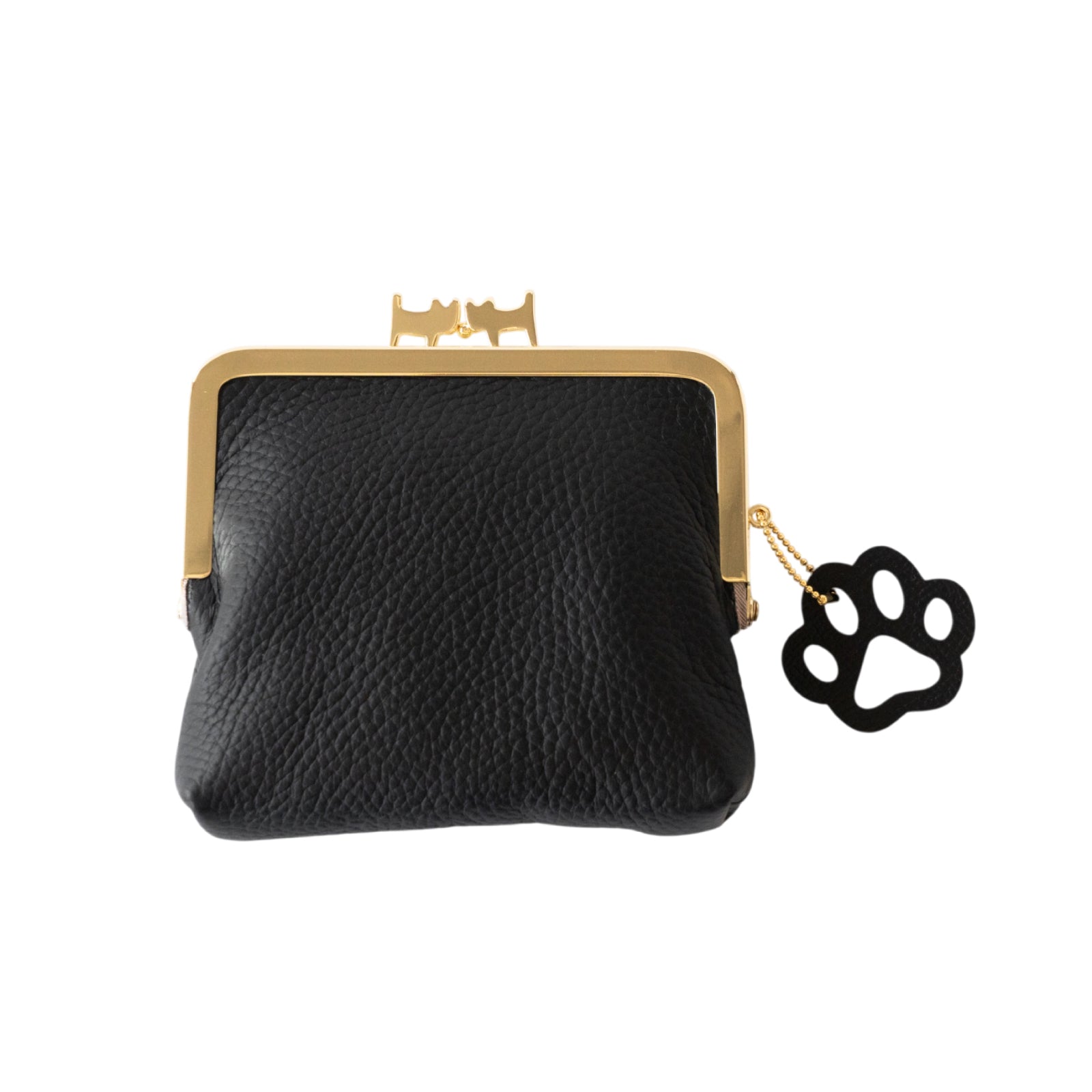 にゃまぐちウォレット　キュイール・マッシュ  /  ブラック