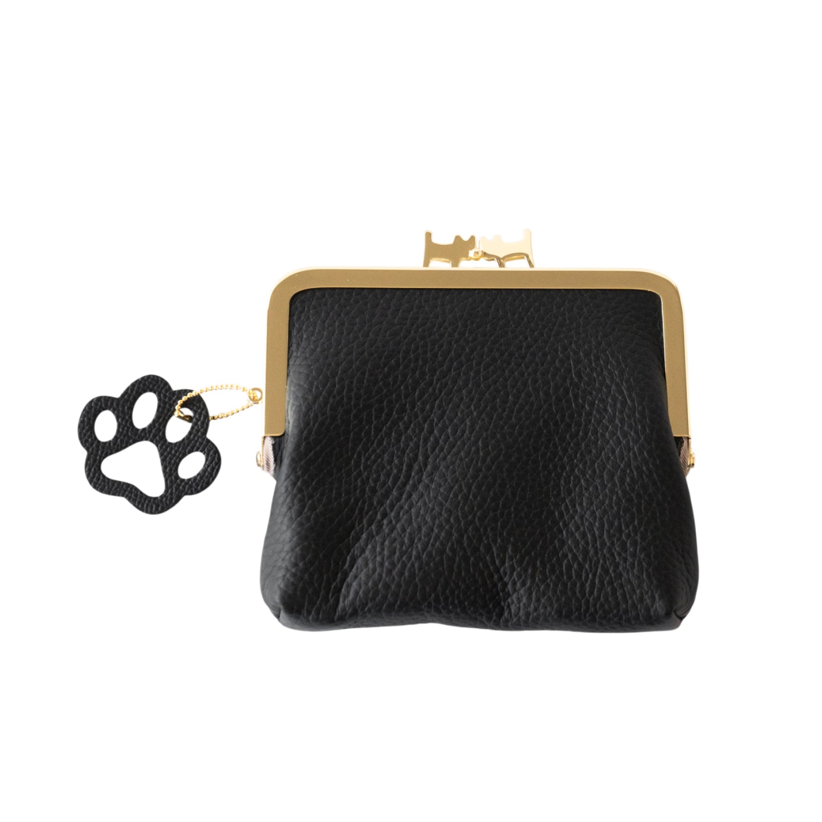 にゃまぐちウォレット　キュイール・マッシュ  /  ブラック