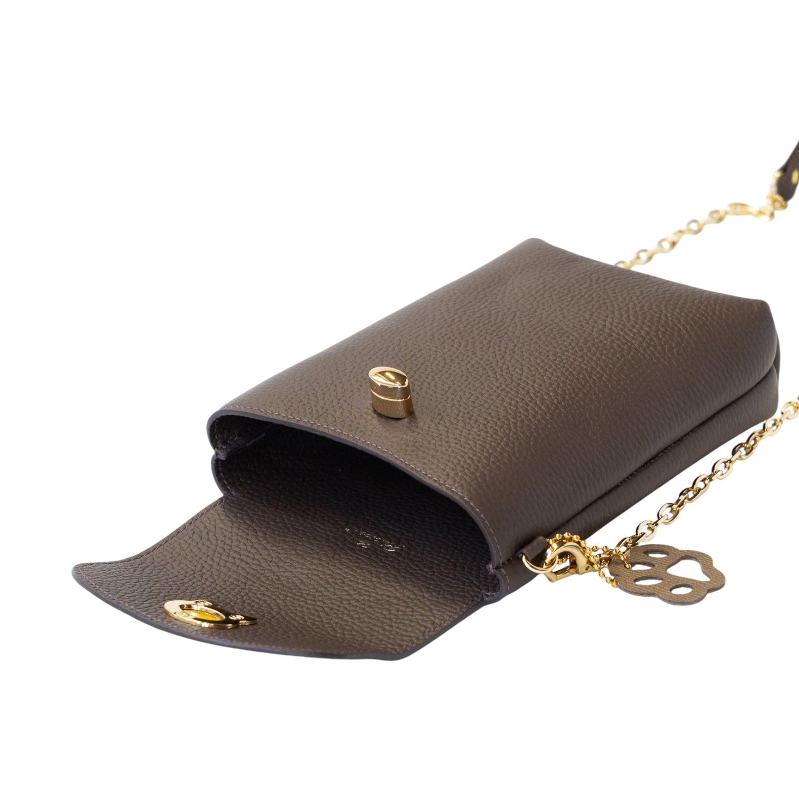 フルーニャスマホポシェット   キュイール・マッシュ  /  チョコ