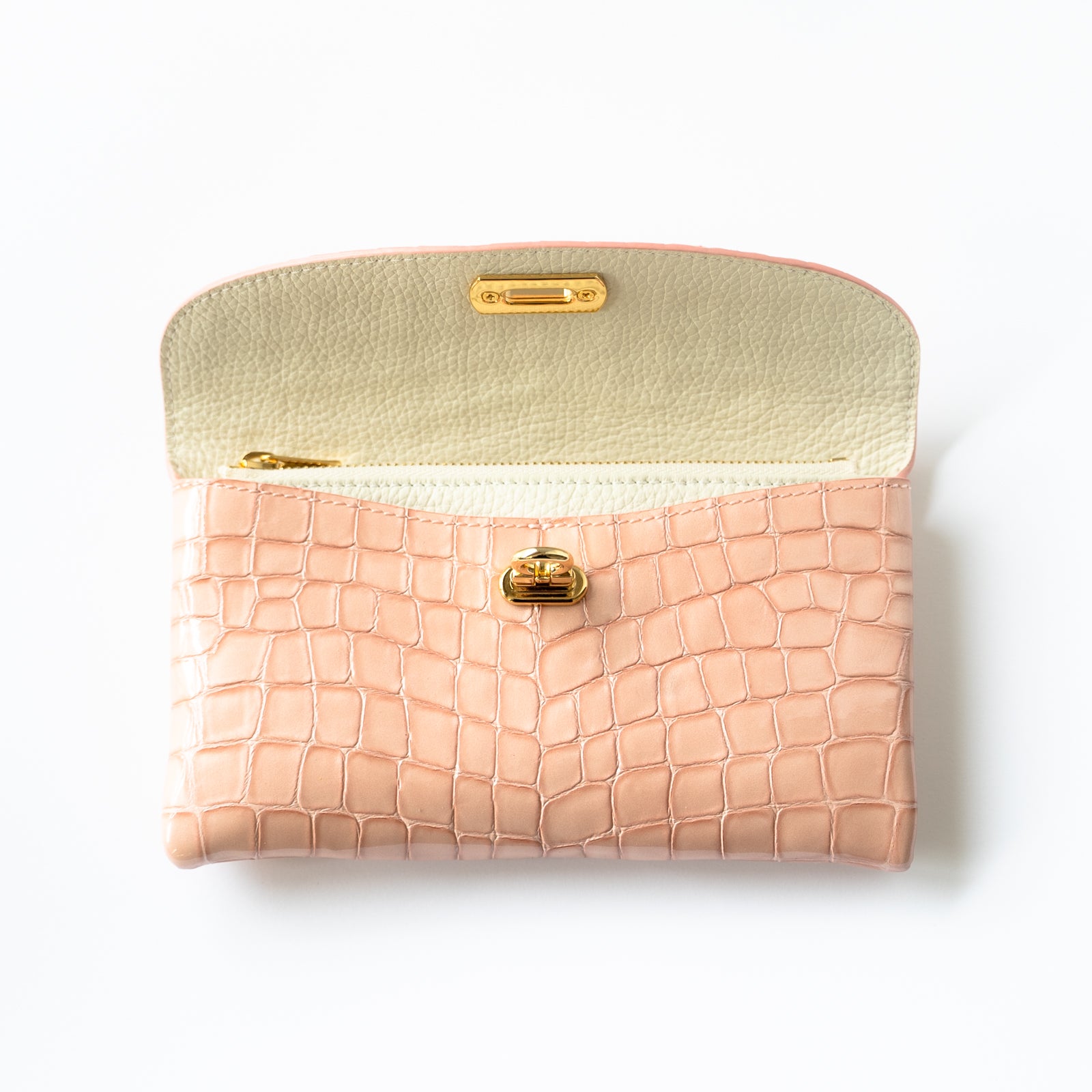 Soft leather flap online over purse