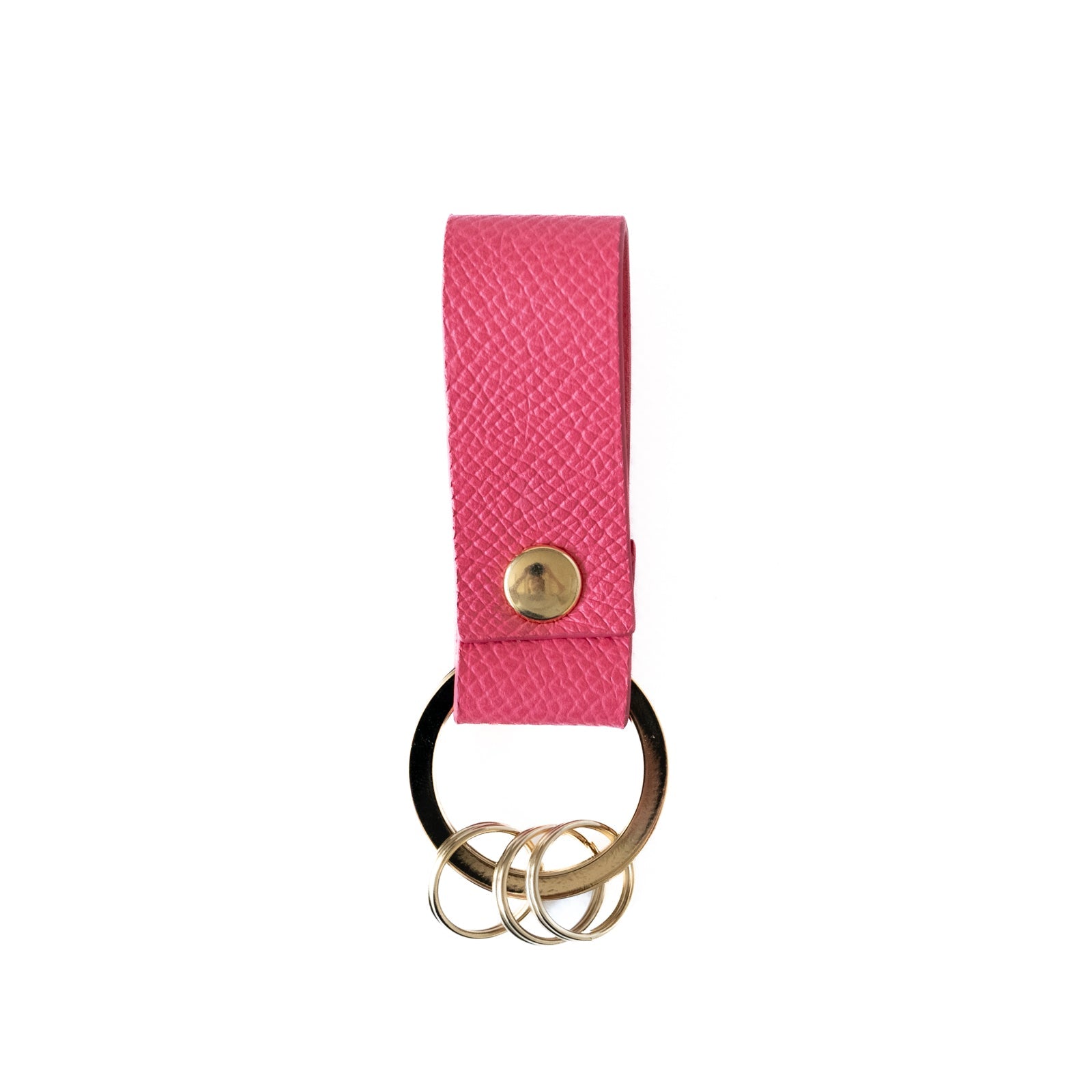 Leather key ring /Veau Epsom