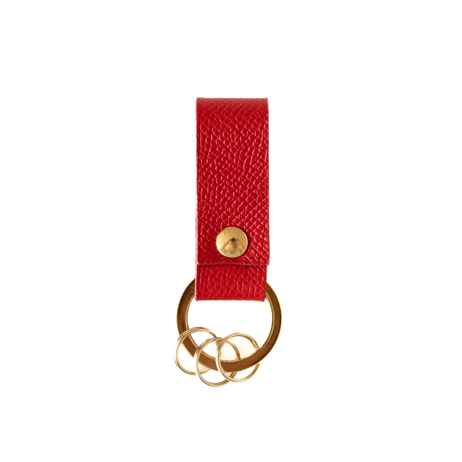 Leather key ring /Veau Epsom