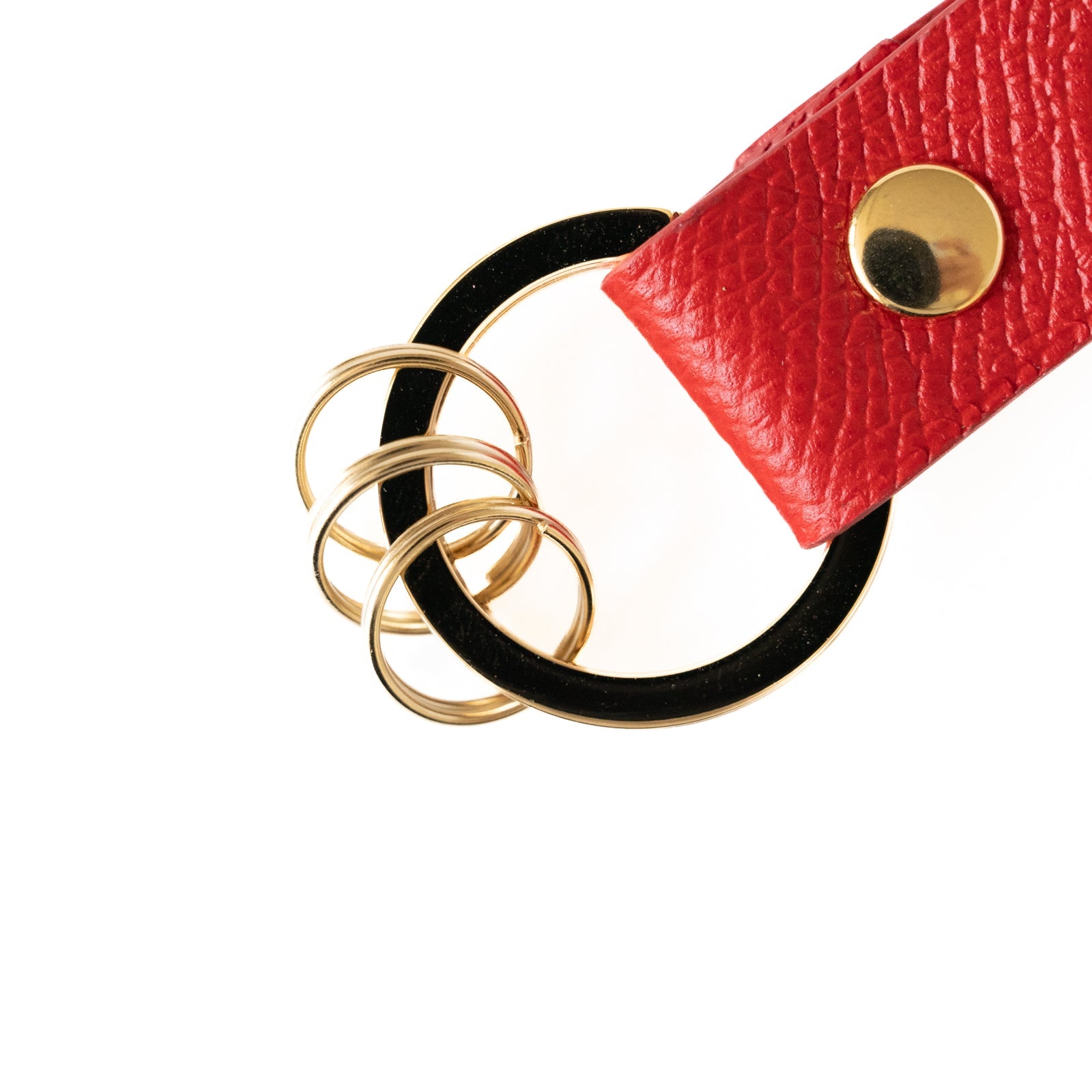 Leather key ring /Veau Epsom