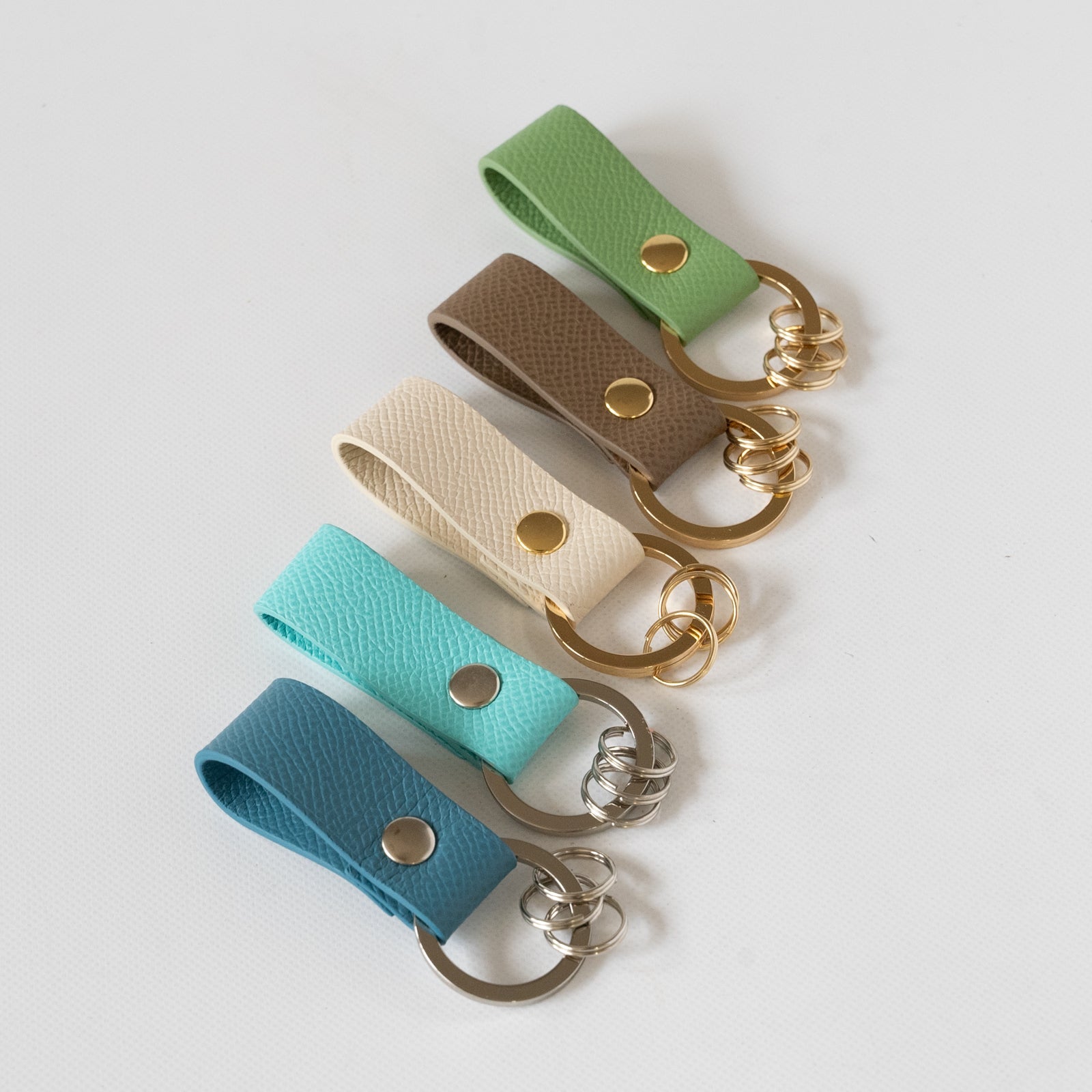 Leather key ring / Veau Epsom