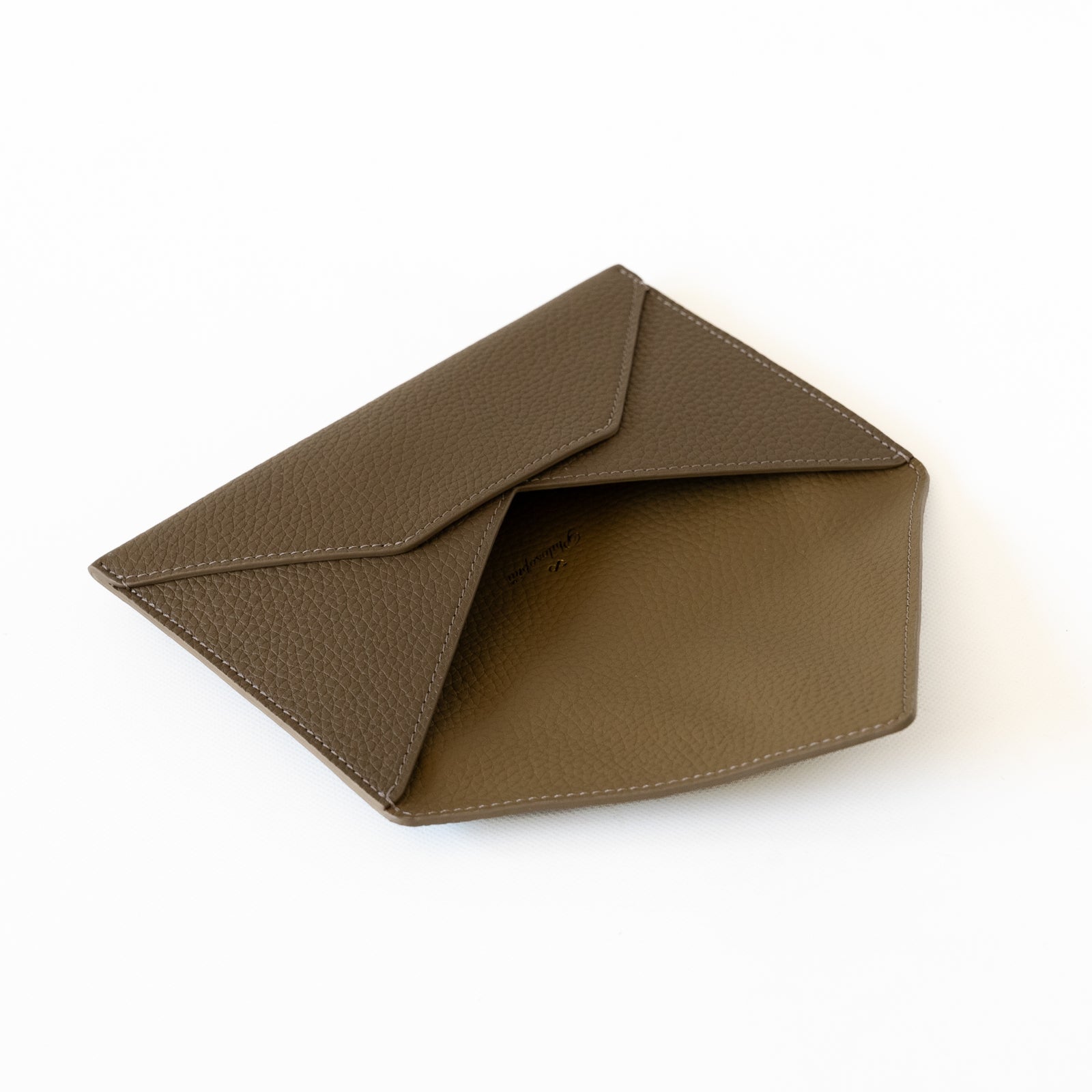 [6th Anniversary Special] Envelope Pouch Taurillon Clemence/Etoupe