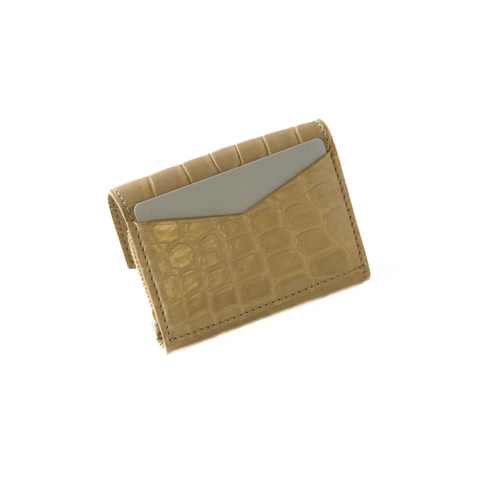 [Limited Item] L-shaped zipper handy wallet crocodile
