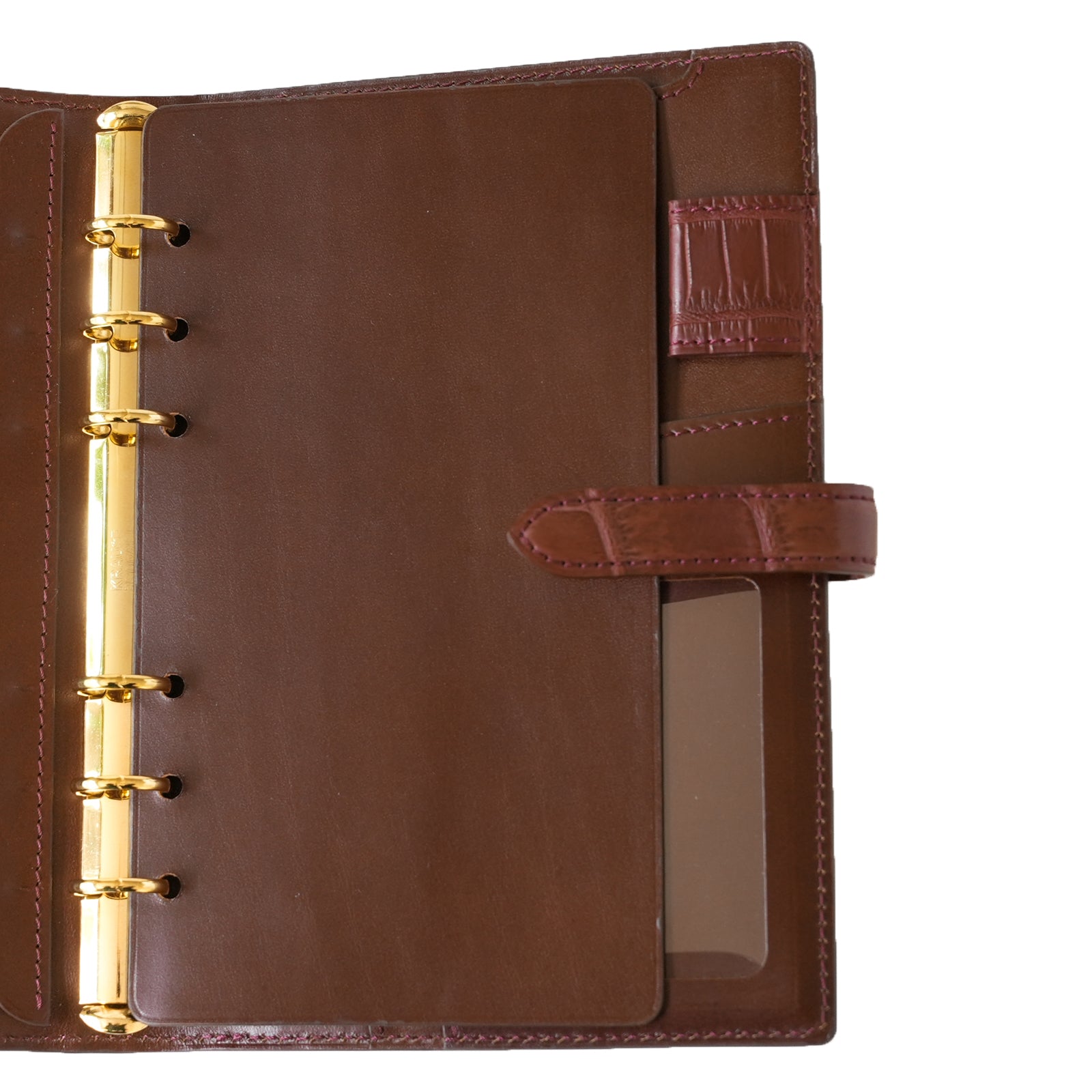 [Sample product] Bible size system notebook Italian Nume (crocodile combination)