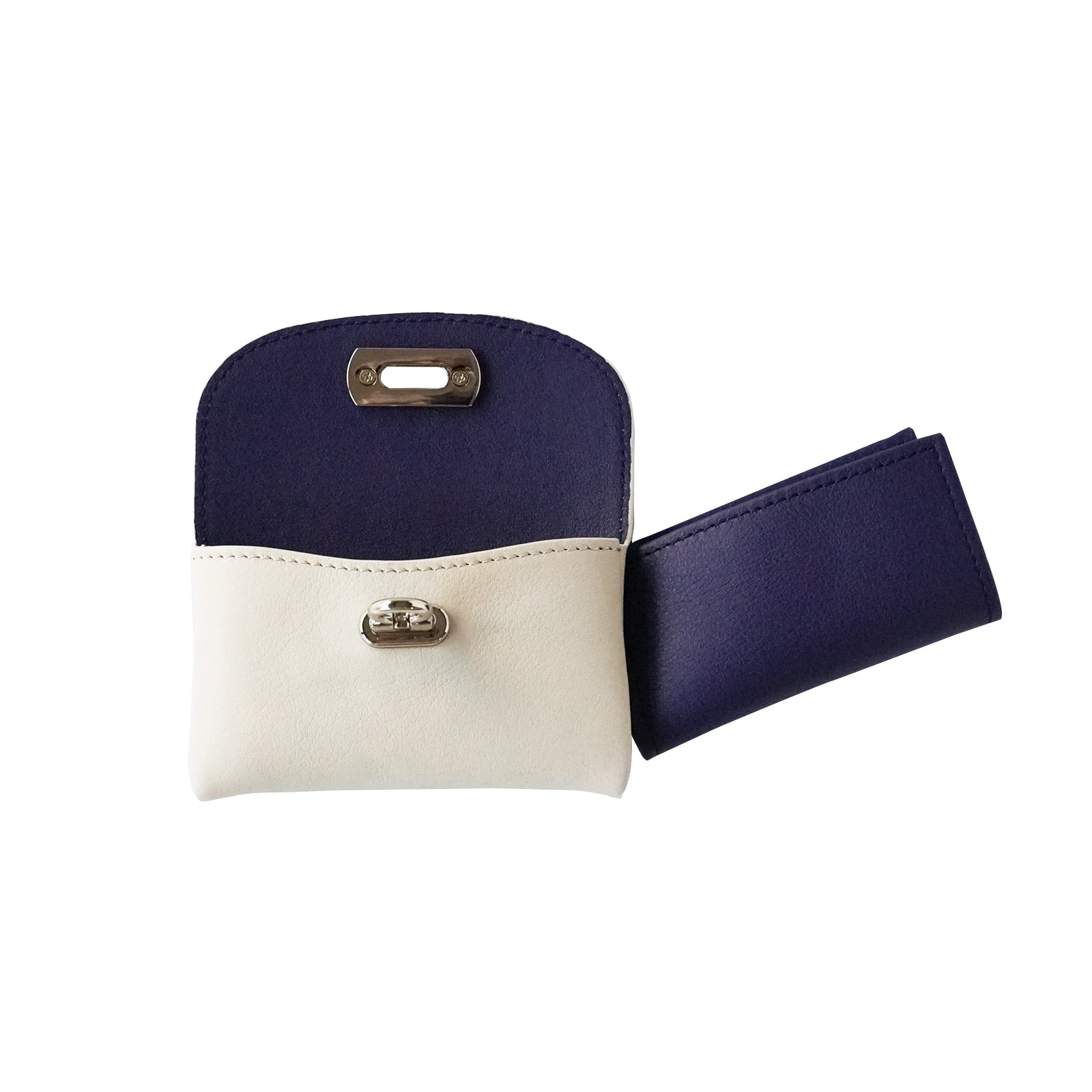 [Limited Item] Soft leather flap mini wallet Vaux Swift / Taurillon Clemence (back crocodile pocket)