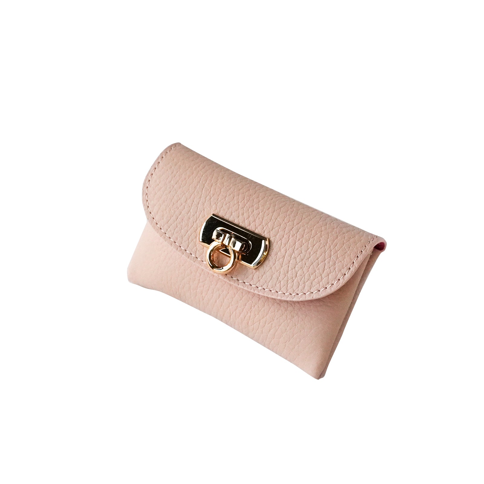 [Limited Item] Soft leather flap mini wallet Taurillon Clemence (back crocodile pocket)