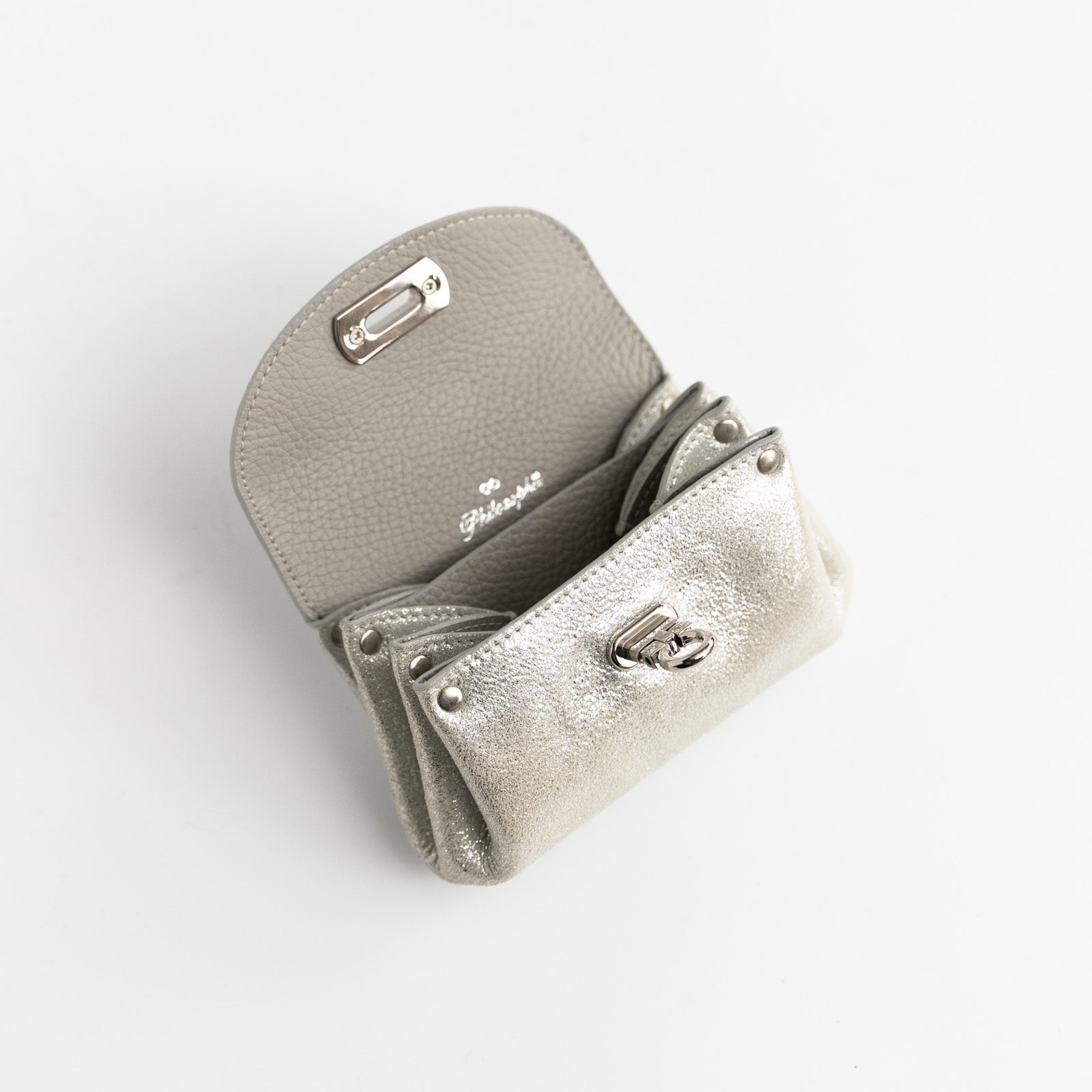 [Special Sale] Sparkly Shell Pouch, Silver