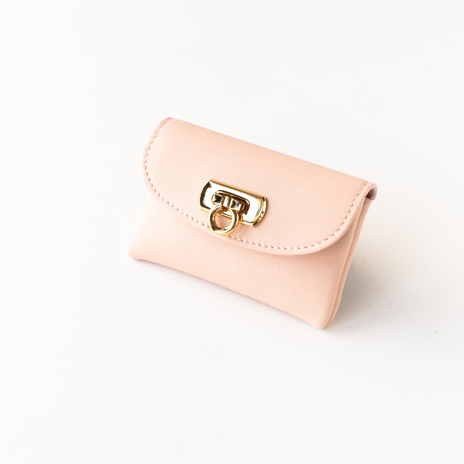 [Limited Item] Soft leather flap mini wallet Vaux Swift (back crocodile pocket)
